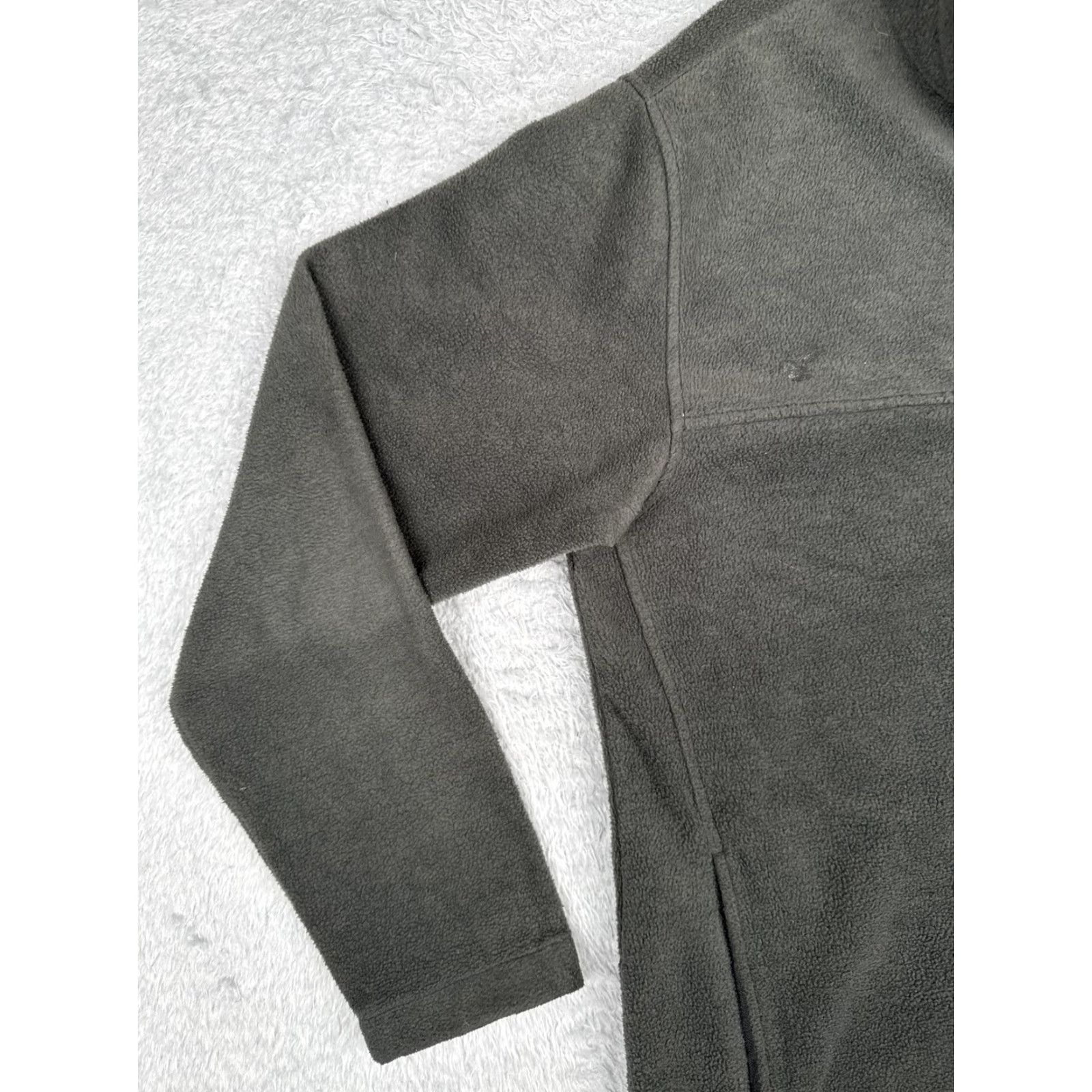 Vintage Columbia Jacket Fleece Full Zip Mens Large Green Gray Stand-Up Collar Outdoor Hiking Windbreaker Pockets Logo Size US L / EU 52-54 / 3 - 4 Thumbnail