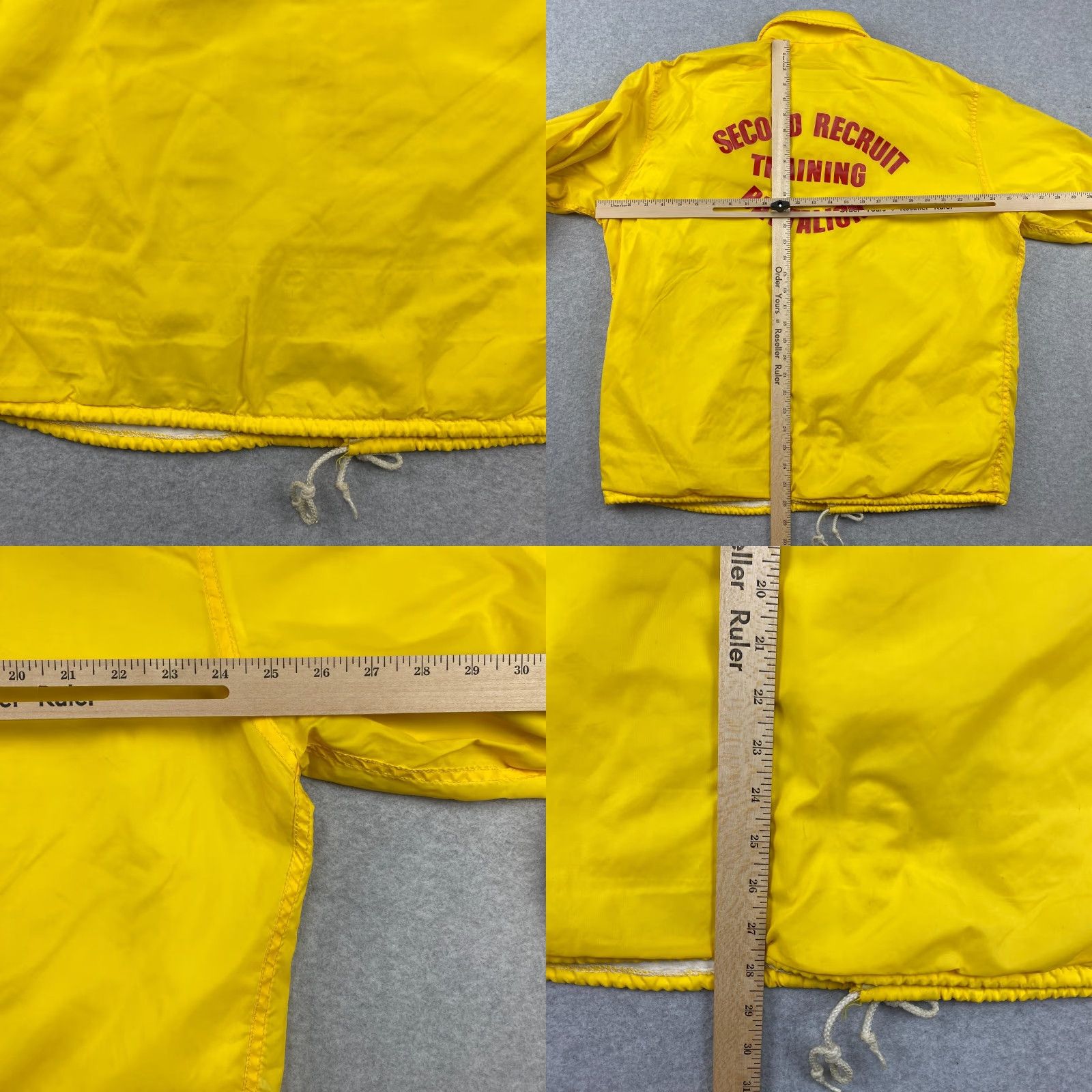 Dunbrooke VINTAGE Dunbrooke Jacket Mens L Yellow Nylon Snap Windbreaker All Seasons Pockets Logo Military Size US L / EU 52-54 / 3 - 8 Thumbnail