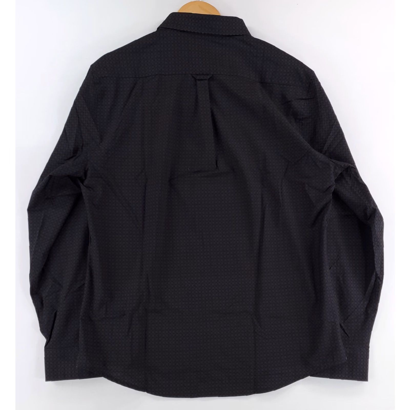 Vintage 7 Diamonds Button-Down Shirt 4 Way Stretch Patterned Black XL Mens Size US XL / EU 56 / 4 - 4 Thumbnail