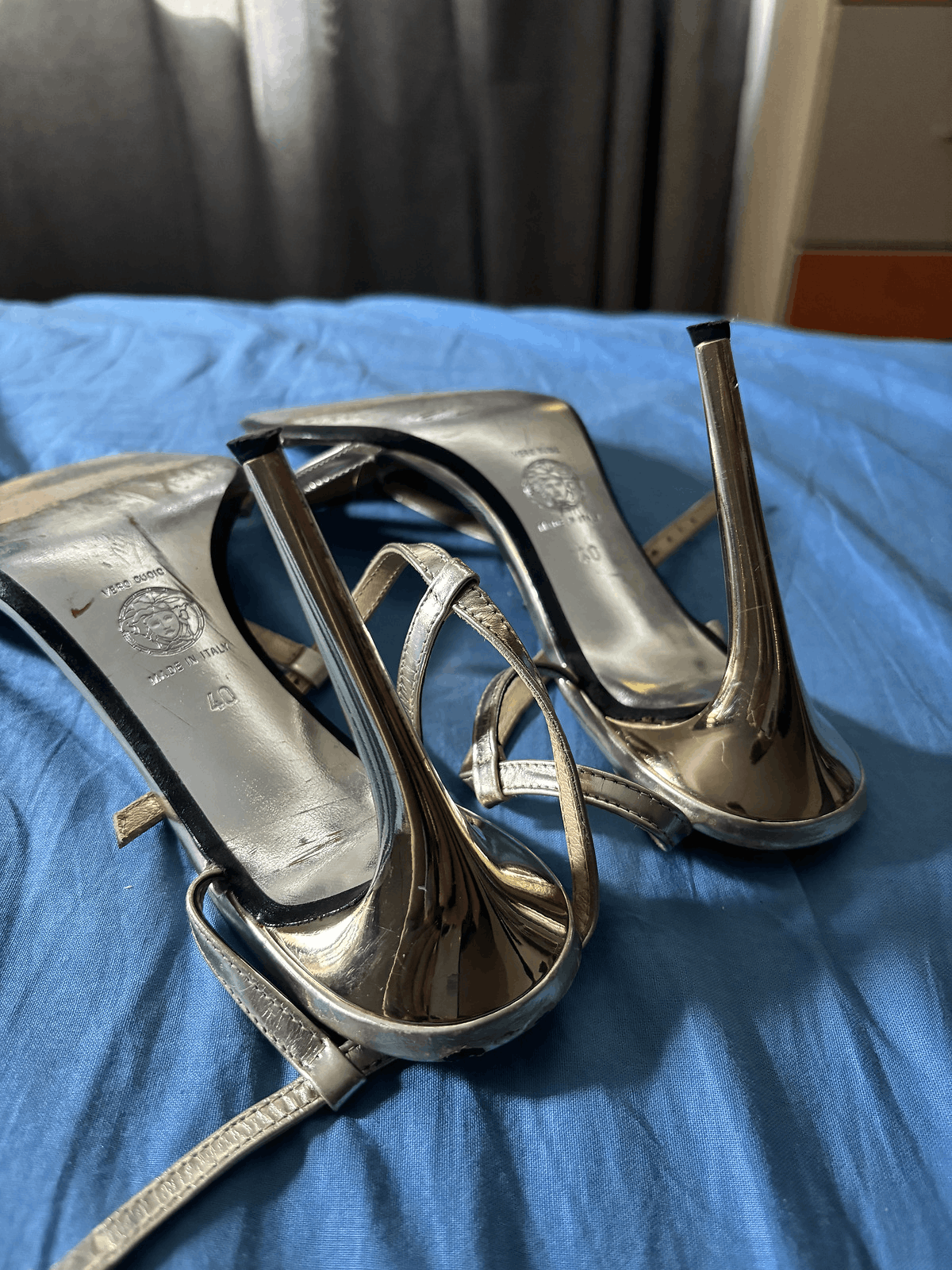 Versace Vintage strappy Versace heels, EU40 Size US 10 / IT 40 - 8 Thumbnail