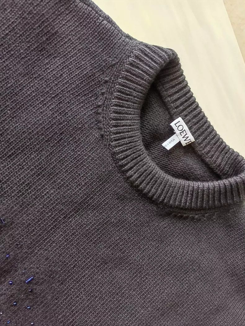 Loewe LOEWE Ding Zhu logo knit wool sweater Size S / US 4 / IT 40 - 2 Thumbnail