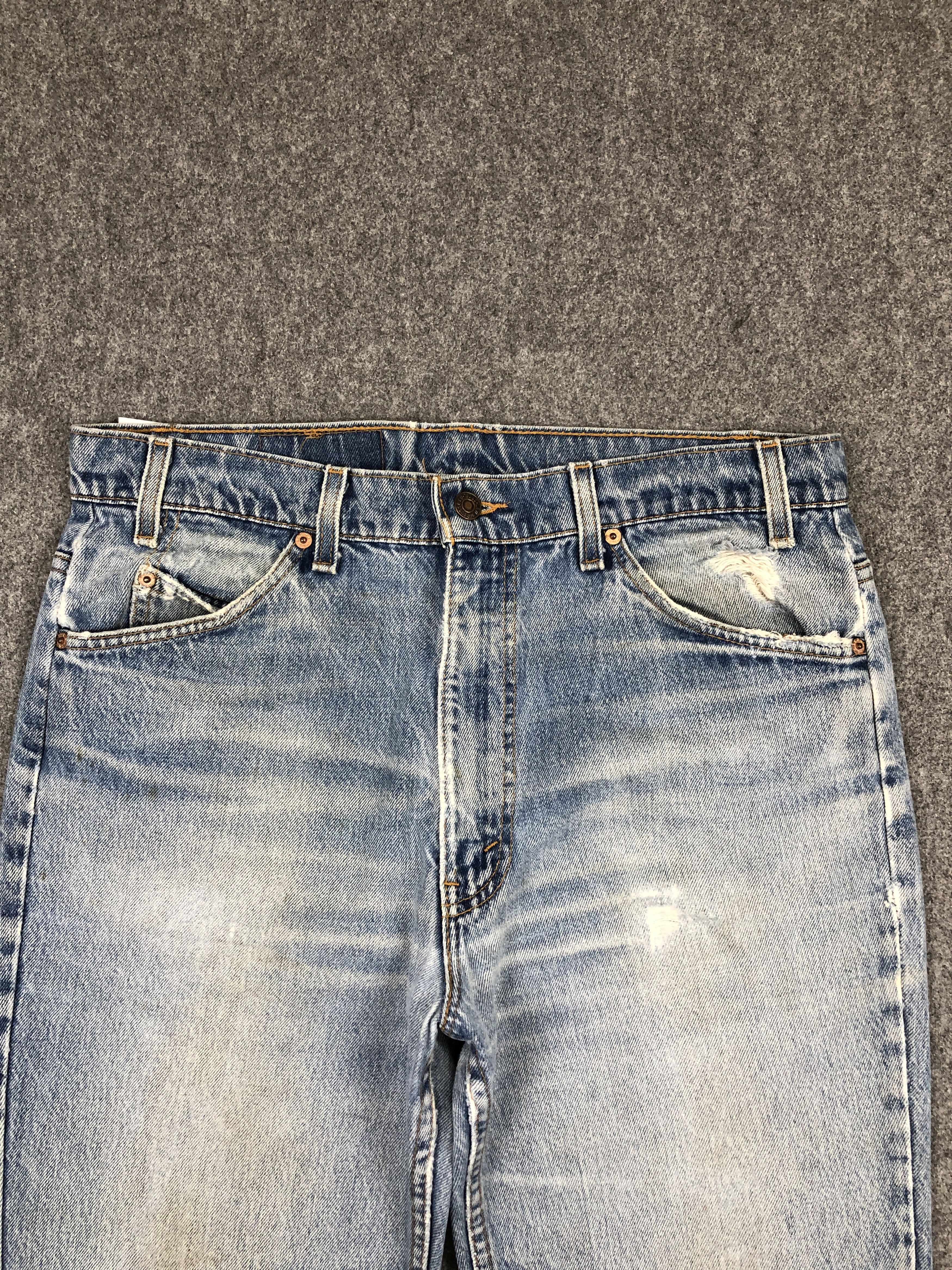 Levi's × Vintage Vintage 90s Levis 517 Orange Tab Flare Jeans DP2372 Size US 34 / EU 50 - 2 Thumbnail