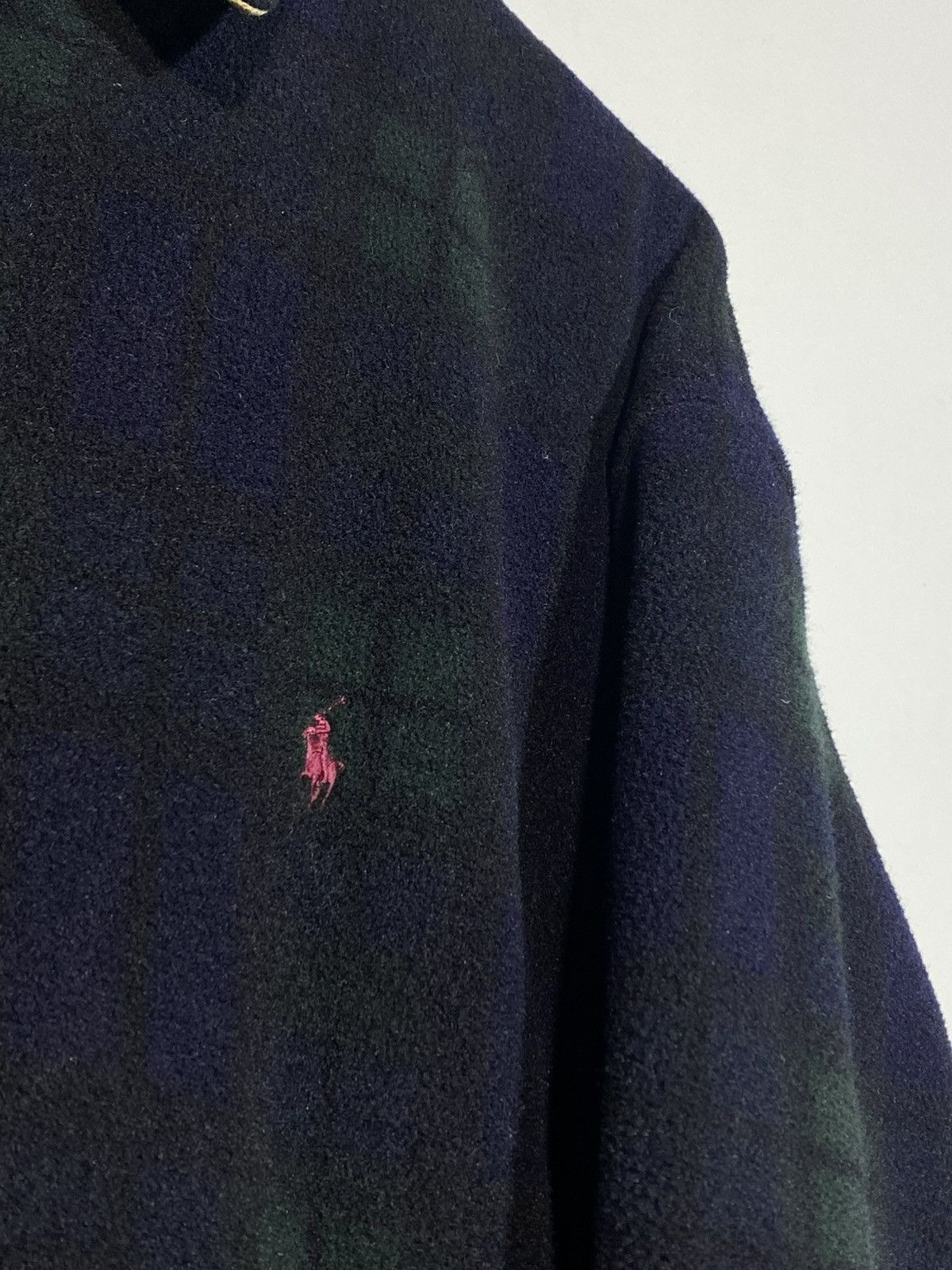 Polo Ralph Lauren Vintage Polo Ralph Lauren Tartan Check Fleece Jacket Rare Size US L / EU 52-54 / 3 - 6 Thumbnail