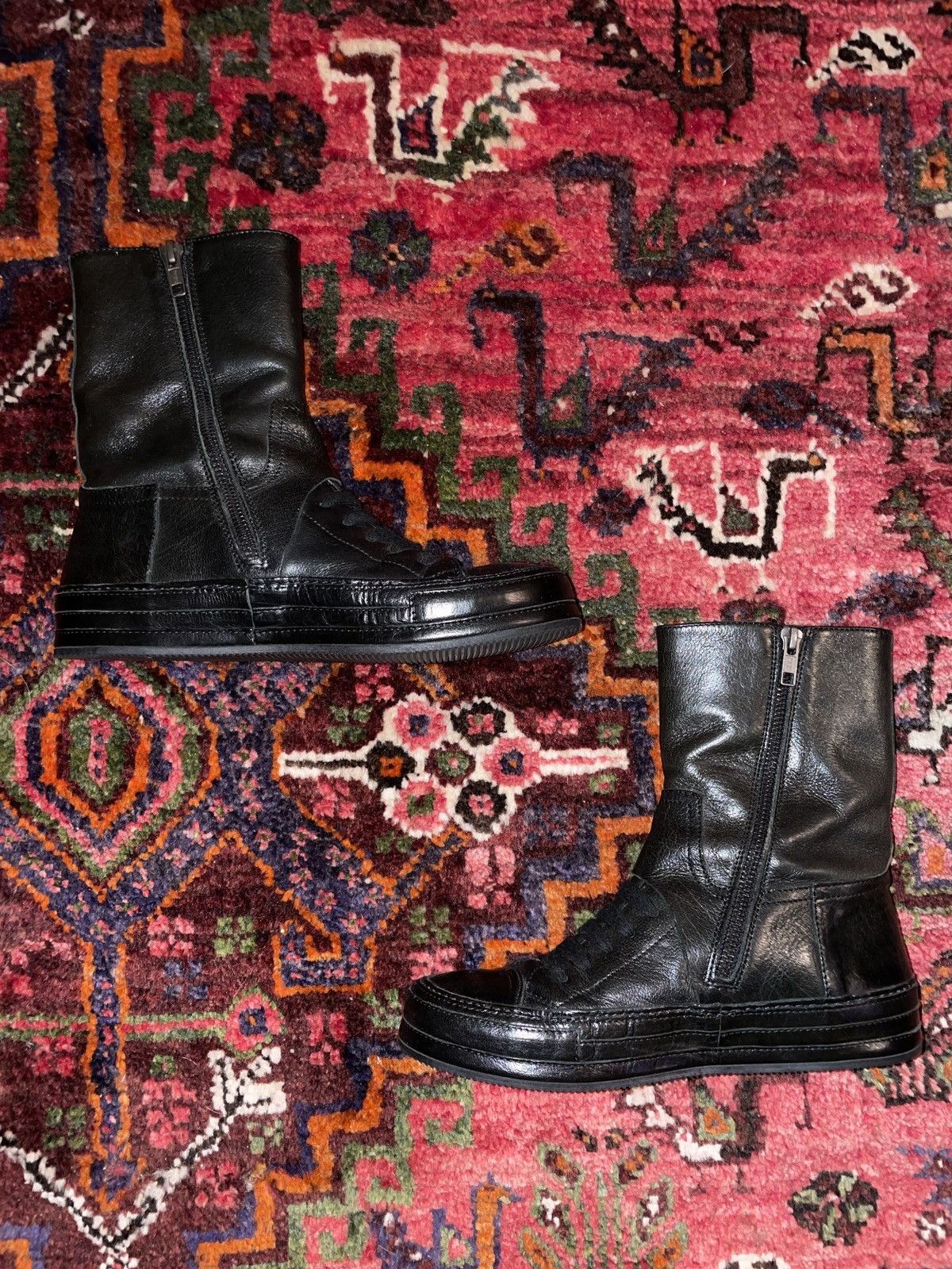 Ann Demeulemeester Ann Demeulemeester Zip Up Leather High Tops