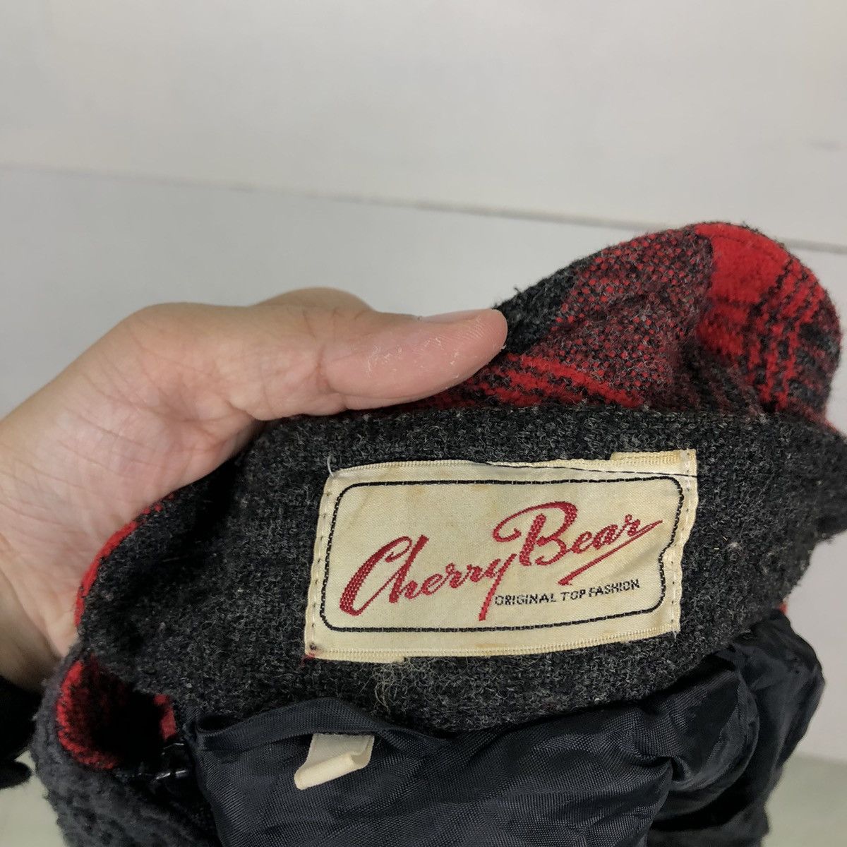 Japanese Brand PUNK WEAR TARTAN DESIGN CHERRY BEAR OVERSIZED JACKET Size US L / EU 52-54 / 3 - 10 Thumbnail