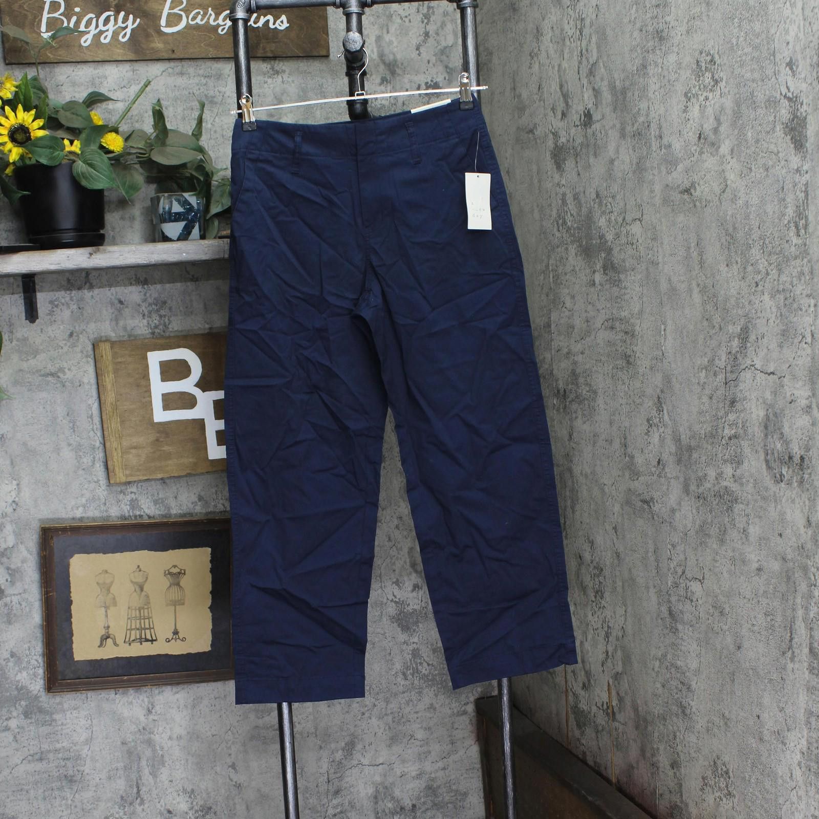 Designer Nwt A New Day Womens Ankle Chino Pants 89476958 Navy Blue 4 Size 27" / US 4 / IT 40 - 1 Thumbnail