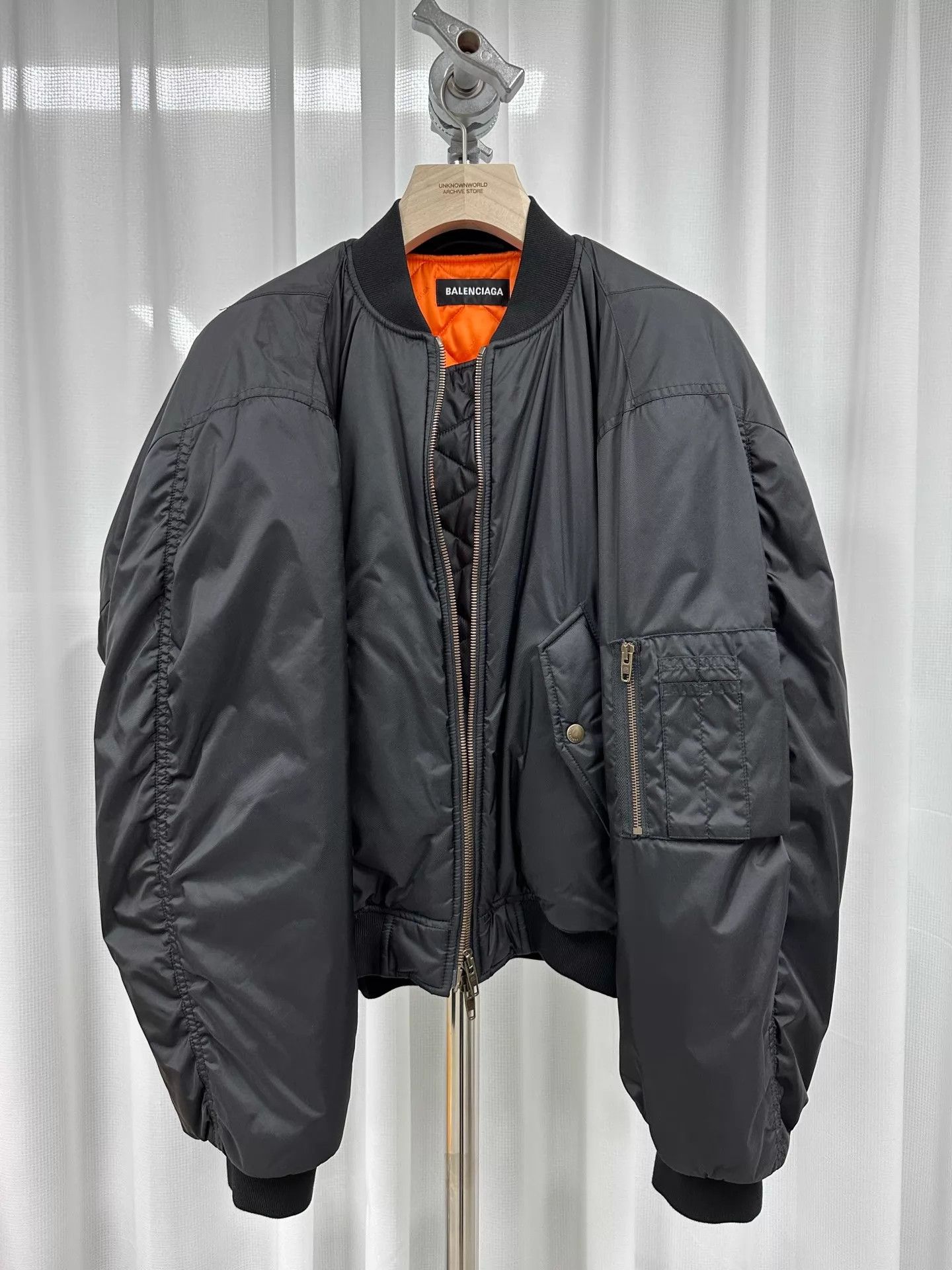Balenciaga SS17 Mens Cropped MA-1 Bomber Jacket | Grailed
