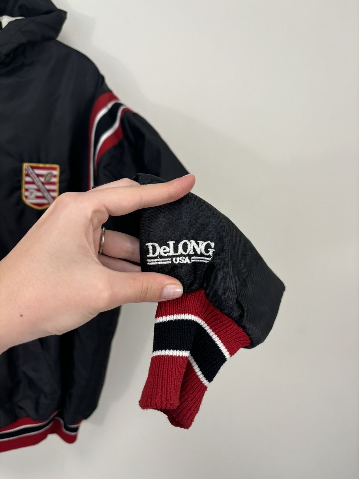 Delong Vintage 90s DeLong USA College Fairfield Rugby Anorak Jacket Size US XL / EU 56 / 4 - 12 Thumbnail