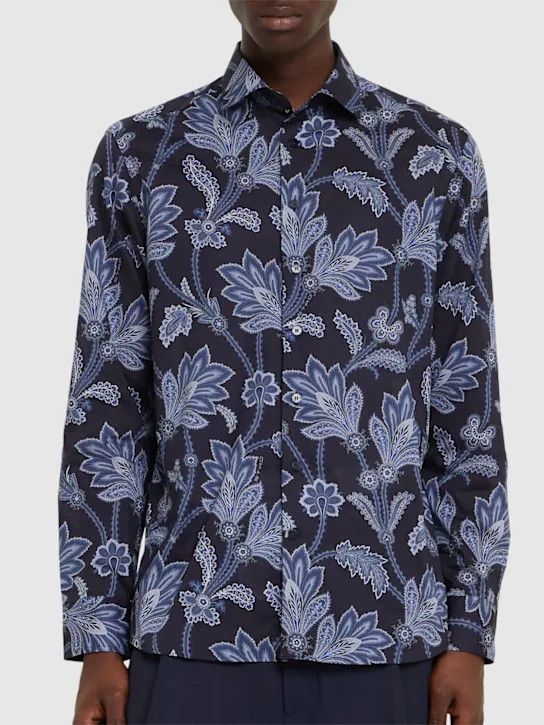 Etro o1lsvrm0425 Shirt in Navy Size US L / EU 52-54 / 3 - 3 Thumbnail