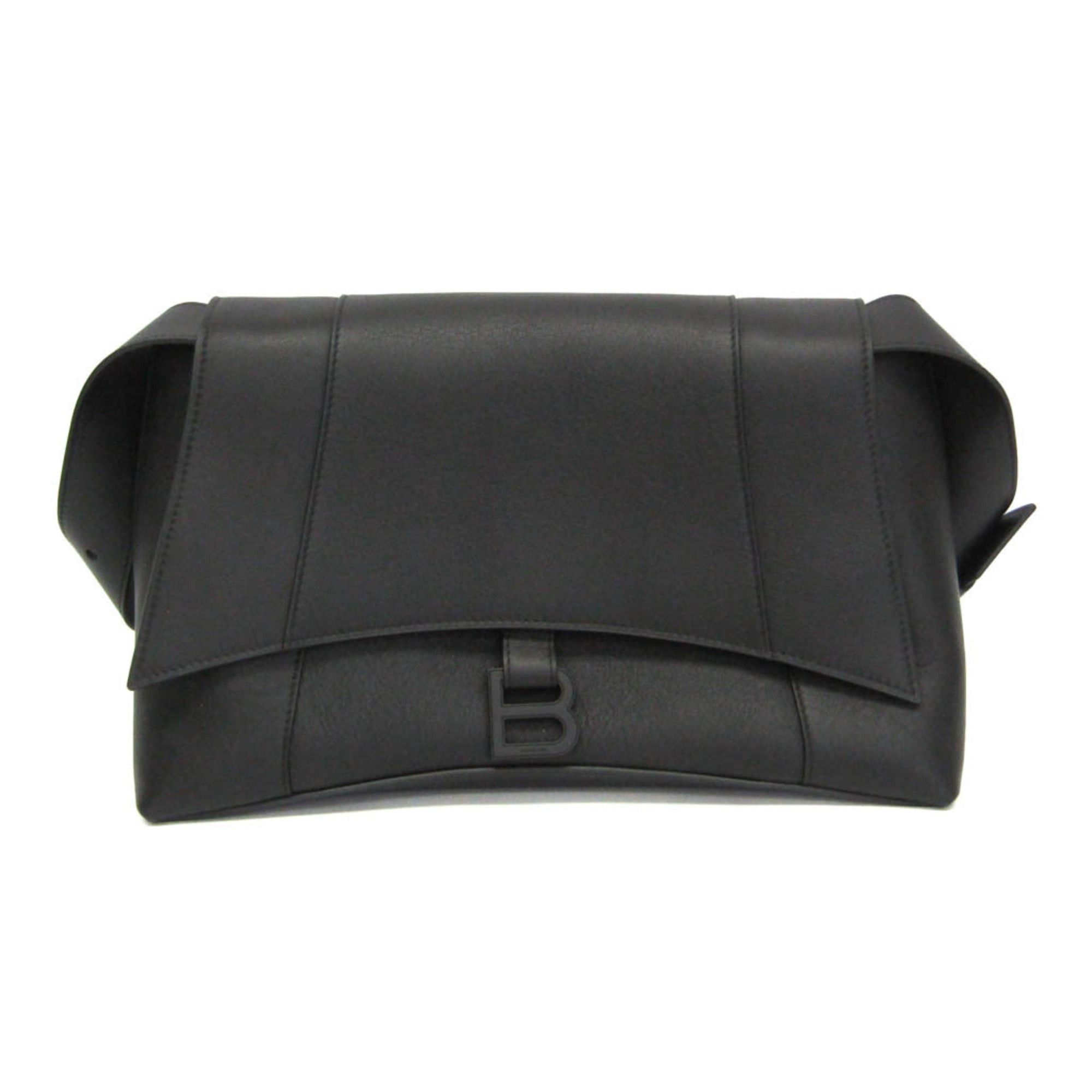 Balenciaga Balenciaga Downtown Medium 671354 Men,Women Leather Shoulder Bag Black Size ONE SIZE - 1 Thumbnail