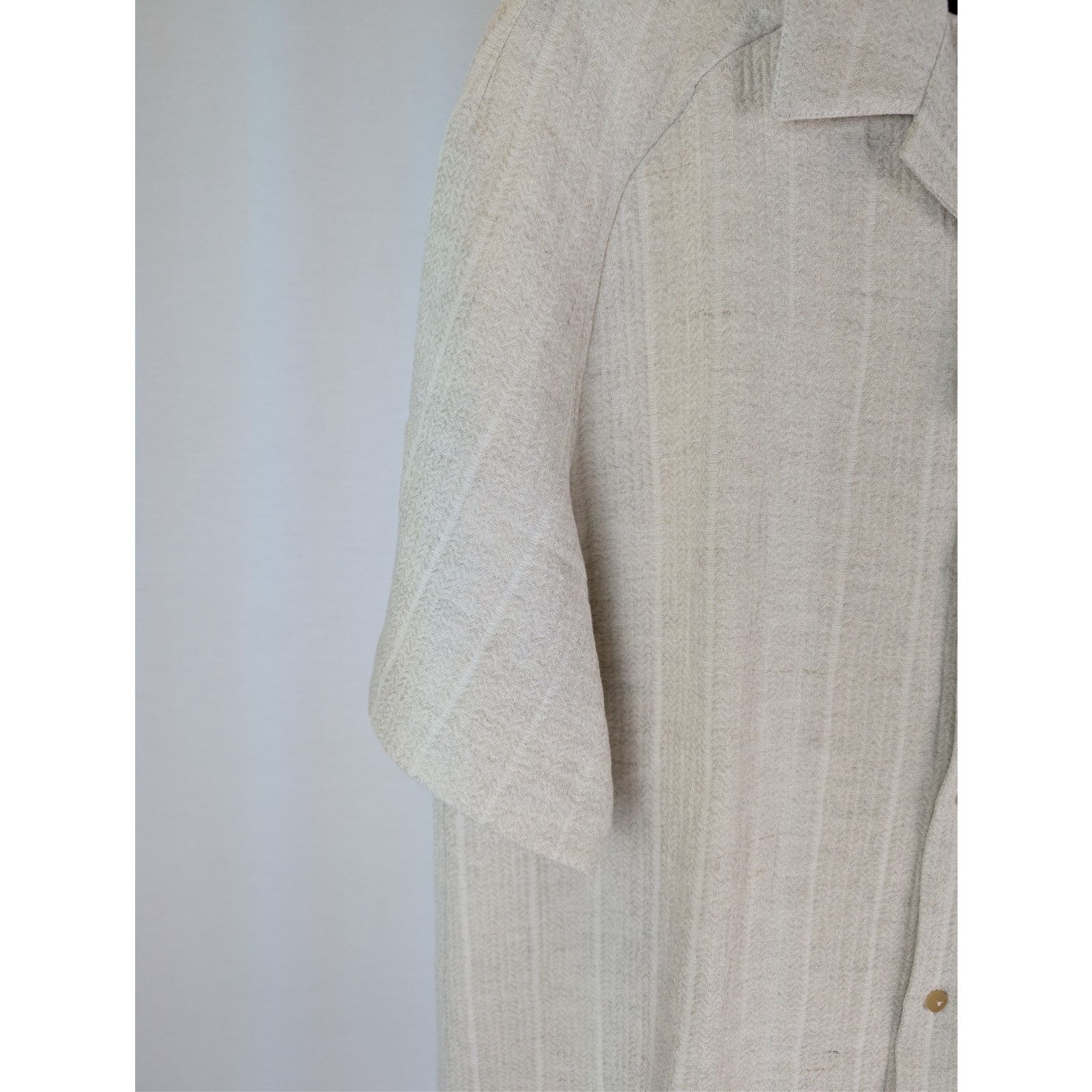 Jacquemus o1rshd1 La Chemise Fonccio camp-collar Button up shirt Beige Size US M / EU 48-50 / 2 - 6 Thumbnail