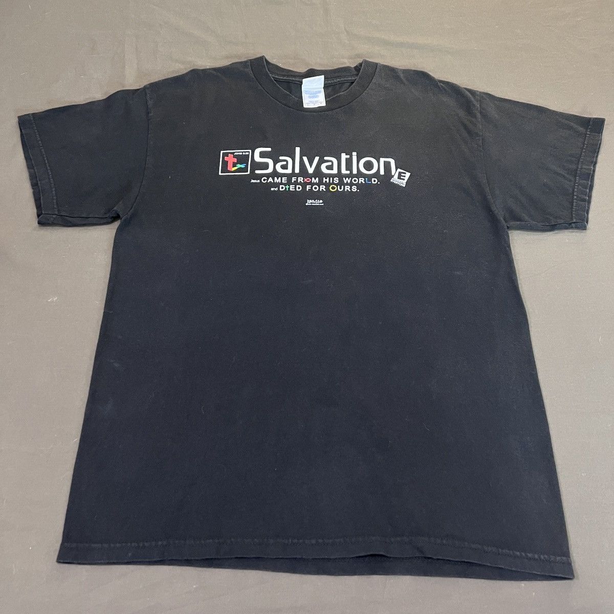 Other Vintage Y2K Salvation Jesus God Holy Bible Parody Tee Size US L / EU 52-54 / 3 - 2 Thumbnail