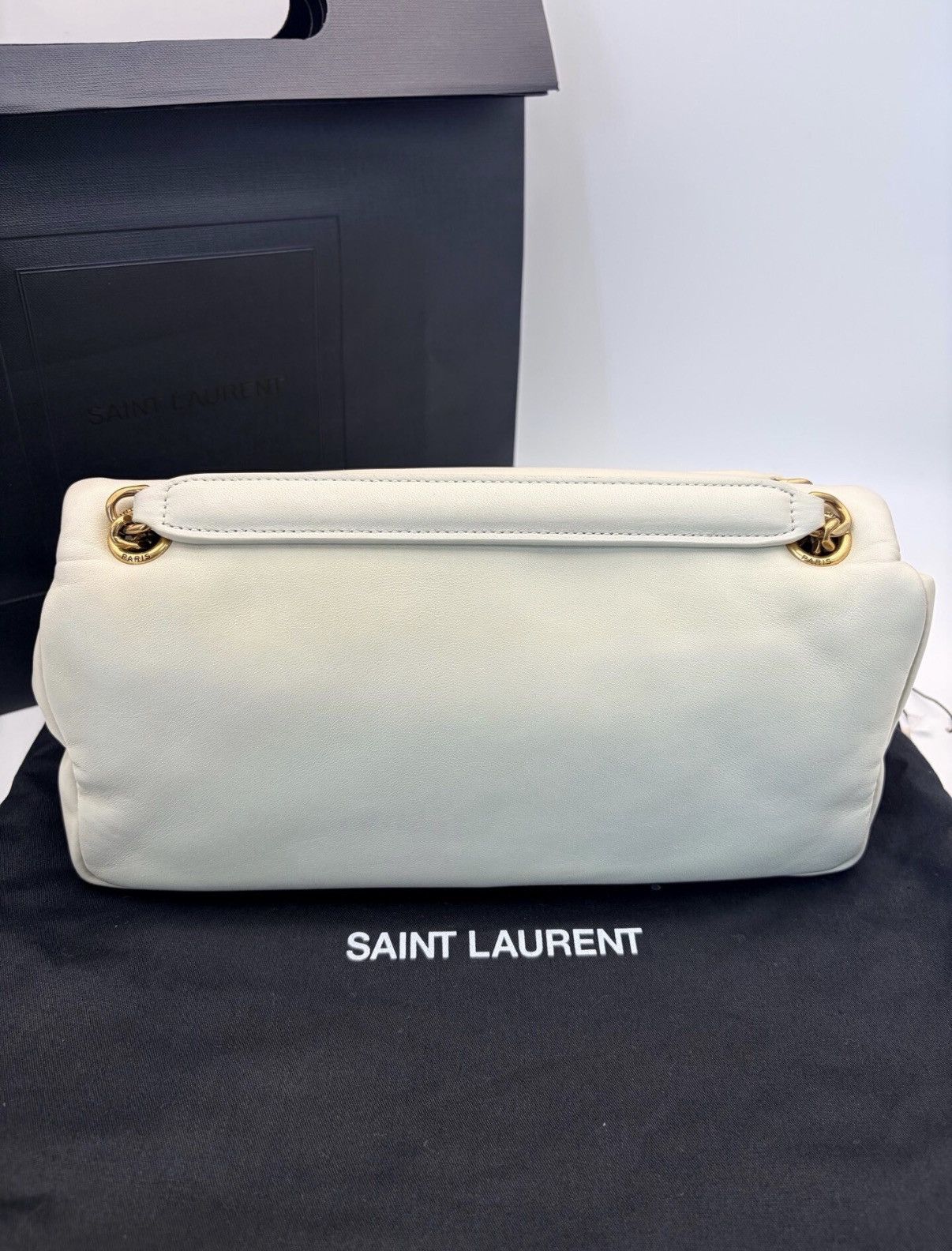Yves Saint Laurent Saint Laurent Calypso Distressed Lambskin Envelope Bag J62 Size ONE SIZE - 2 Thumbnail