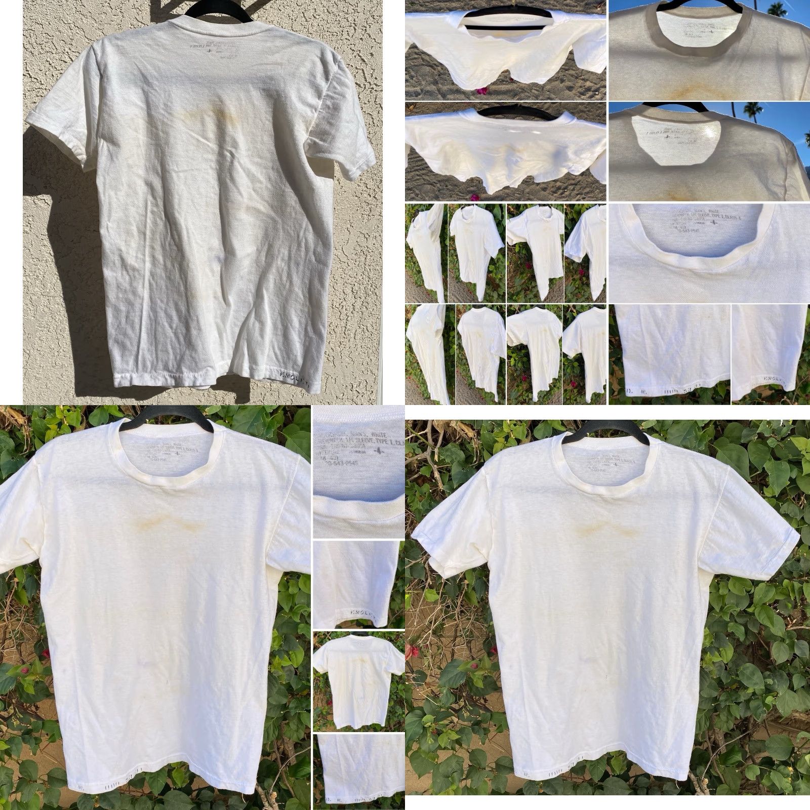 Vintage VINTAGE US Military Issue T-Shirt White Short Sleeve Crew Neck Size 4 Regular Patina Laundry ID ENSLEY D. W. Vintage 4 Mens Size US S / EU 44-46 / 1 - 10 Thumbnail