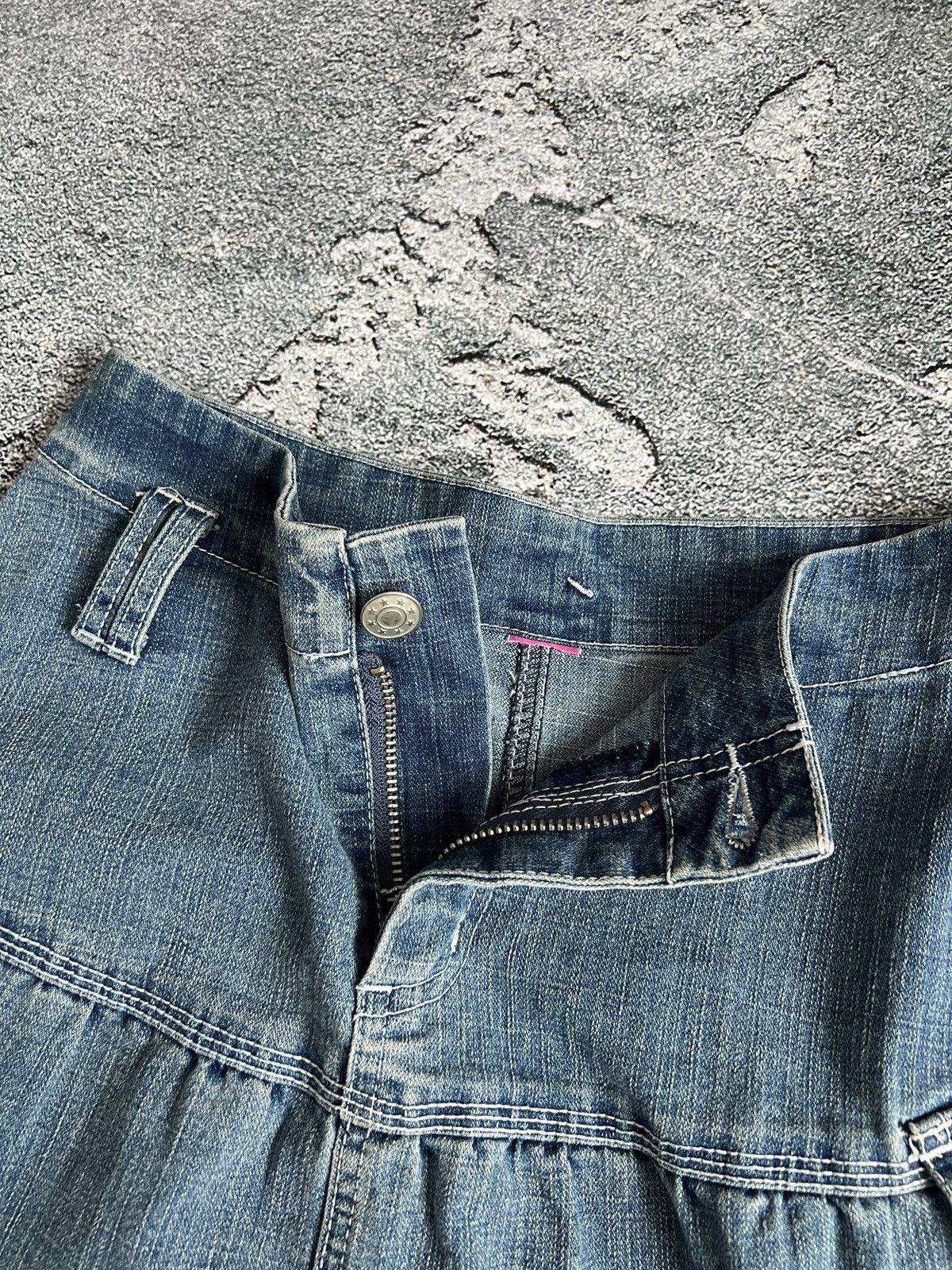 Japanese Brand Vintage skirt denim pocket y2k grunge Size 30" / US 8 / IT 44 - 6 Thumbnail