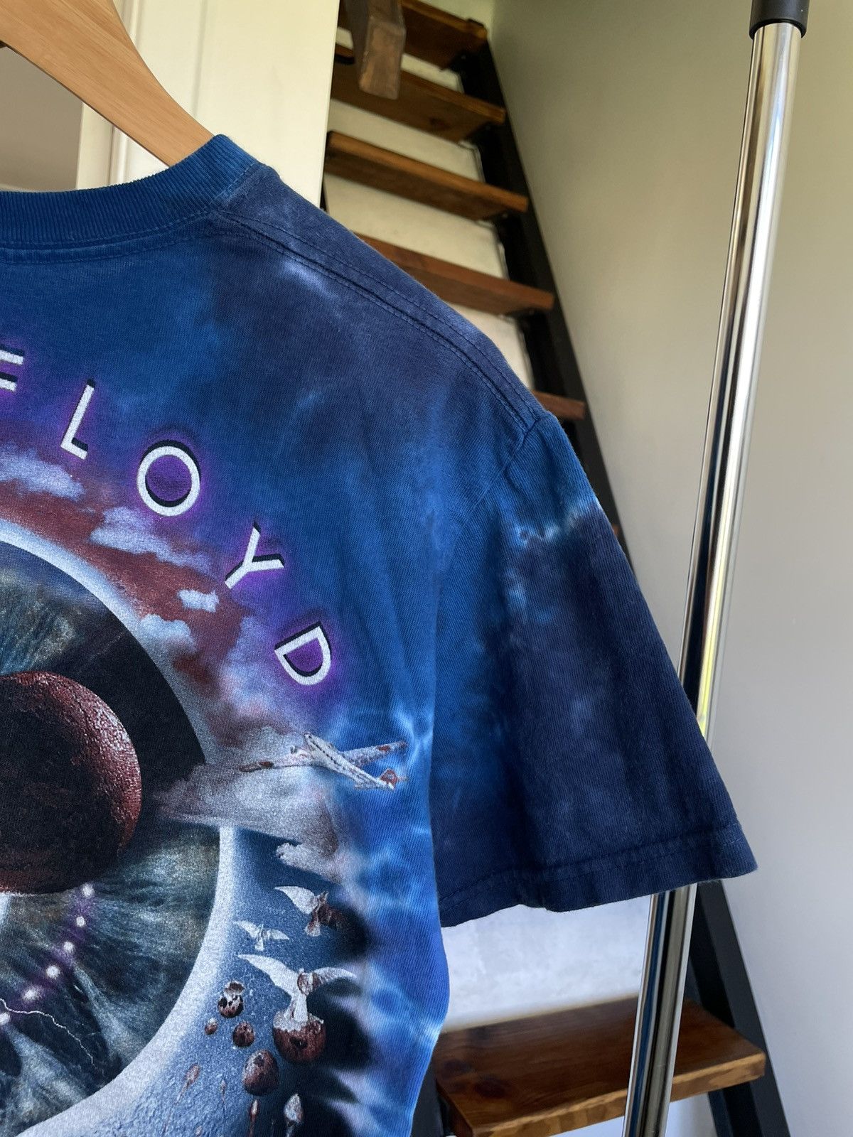 Band Tees × Liquid Blue × Pink Floyd Pink Floyd Vintage 2005 Liquid Blue Tie Dye Pulse Band Tee Size US S / EU 44-46 / 1 - 8 Thumbnail