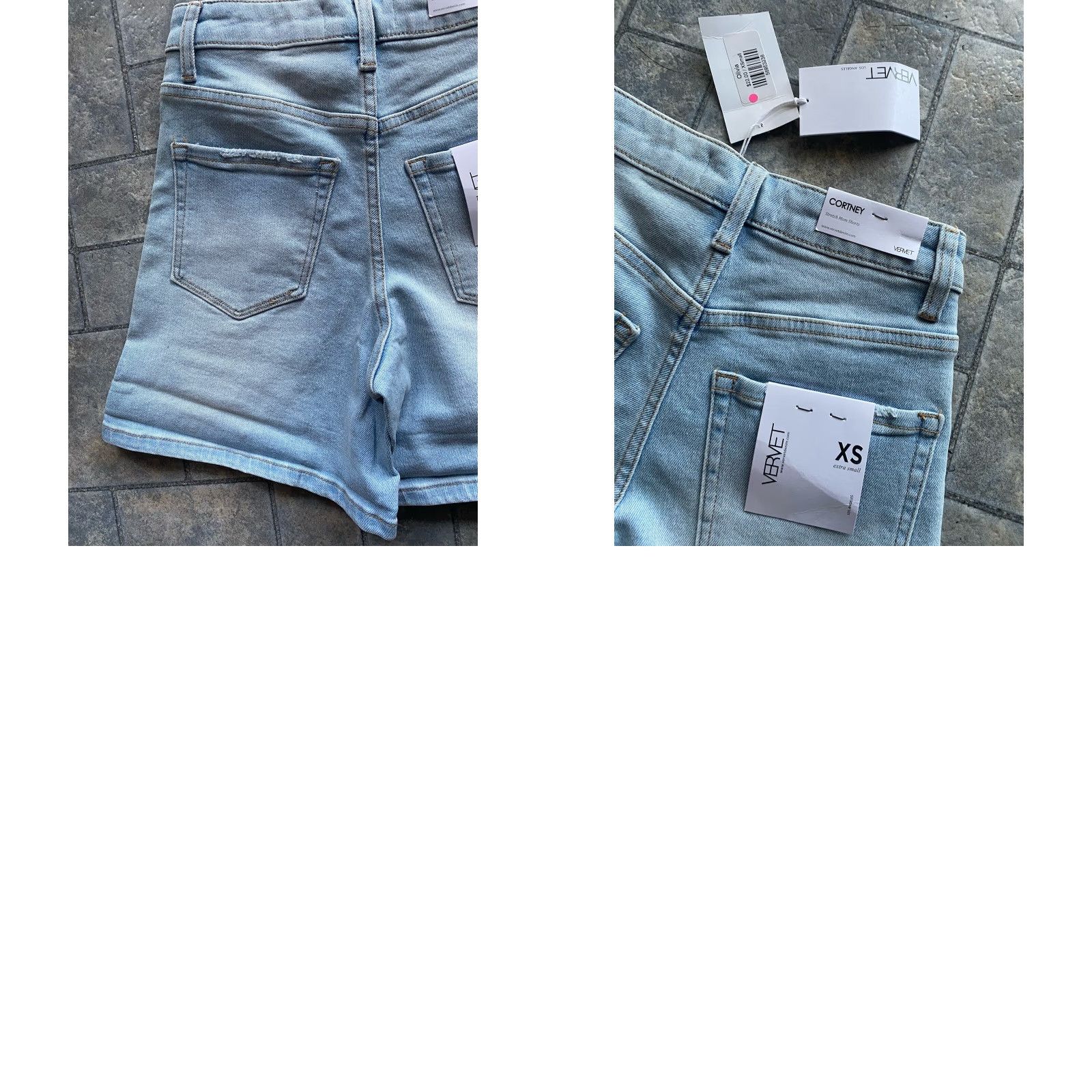 Denime Vervet Cortney Stretch Mom Shorts Denim Blue Women’s XS Size 26" / US 2 / IT 38 - 9 Thumbnail