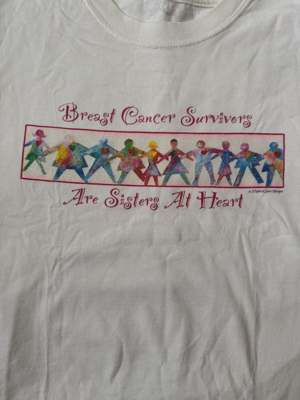 Vintage Vintage Breast Cancer T-Shirt Size M / US 6-8 / IT 42-44 - 5 Thumbnail