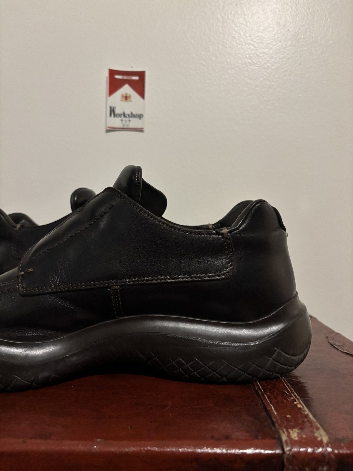Prada Brown FW1999 Prada Square Toe Derby Vibram Sole Loafers Size US 9.5 / EU 42-43 - 15 Thumbnail