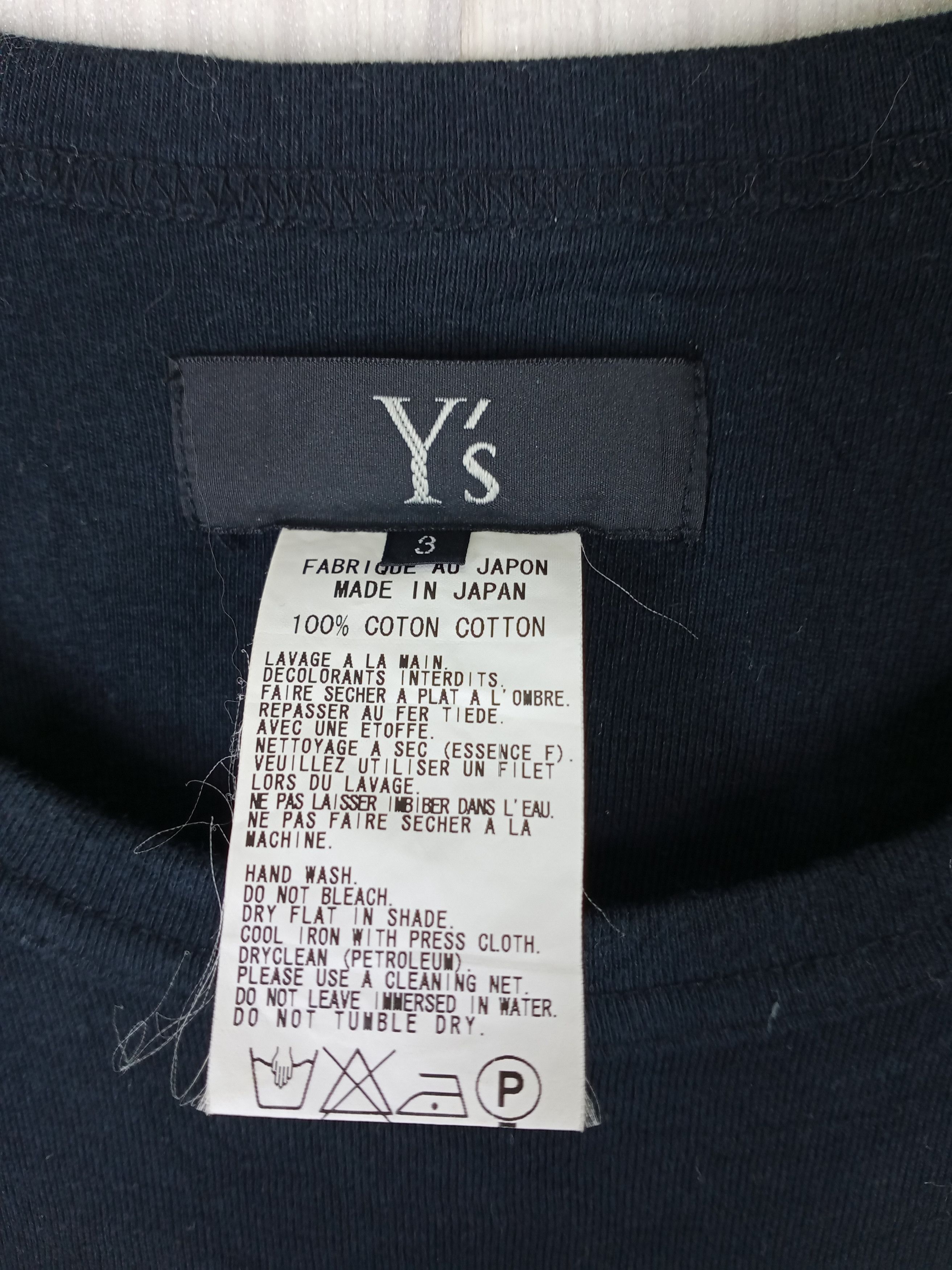 Yohji Yamamoto Rare Vintage Yohji Yamamoto Y's Tee Size S / US 4 / IT 40 - 5 Thumbnail