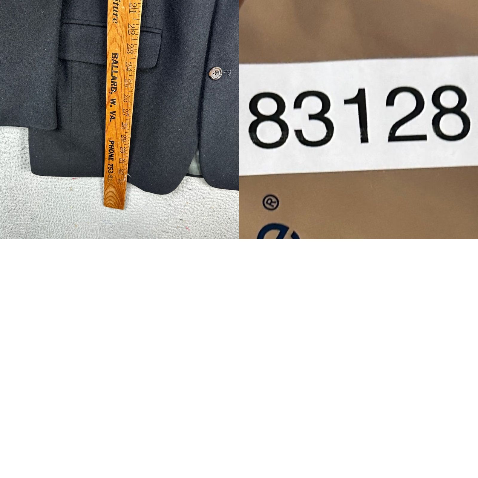 Bill Blass Bill Blass Black Label 100% Cashmere Sport Coat Blazer Mens 42L Black 3 Button Size 42R - 9 Thumbnail