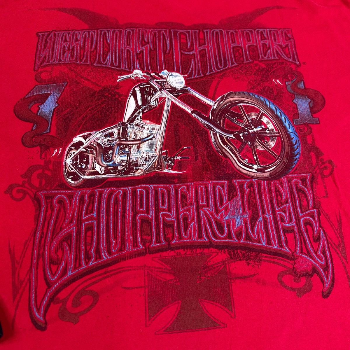 West Coast Choppers Vintage West Coast Choppers Waffle Knit Long Sleeve T Shirt Size US XXL / EU 58 / 5 - 2 Thumbnail