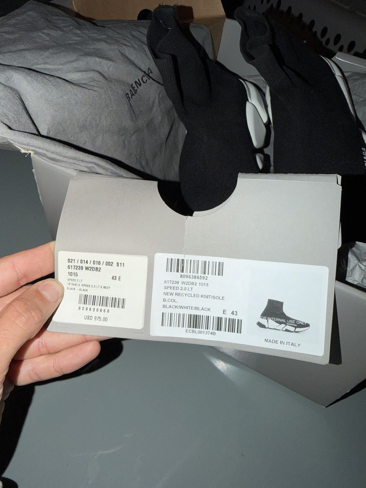Balenciaga Balenciaga Speed 2.0 LT black / white Size US 10.5 / EU 43-44 - 7 Thumbnail