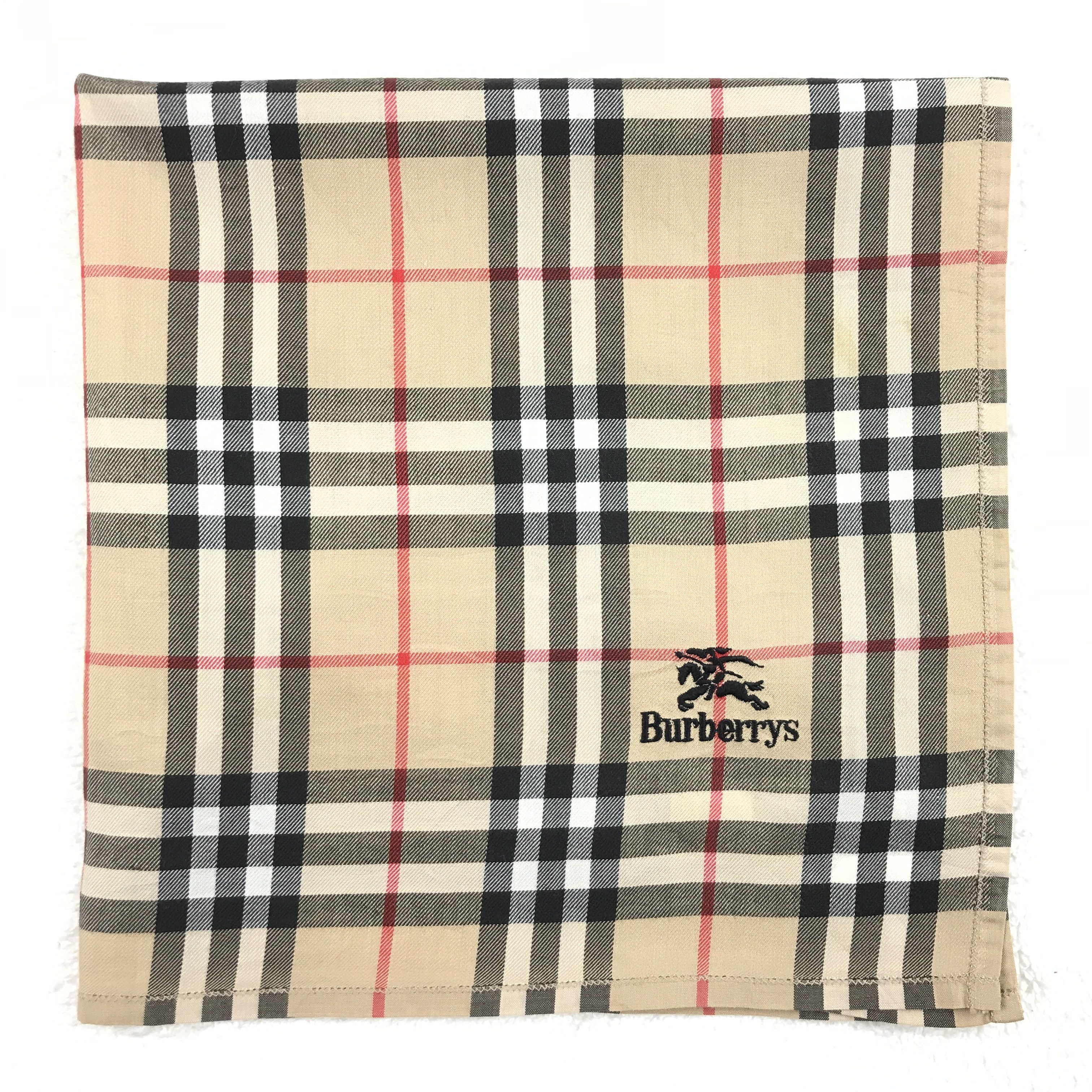 Burberry × Vintage Vintage Burberry Nova Check Bandana Neckerchief Handkerchief Size ONE SIZE - 2 Thumbnail