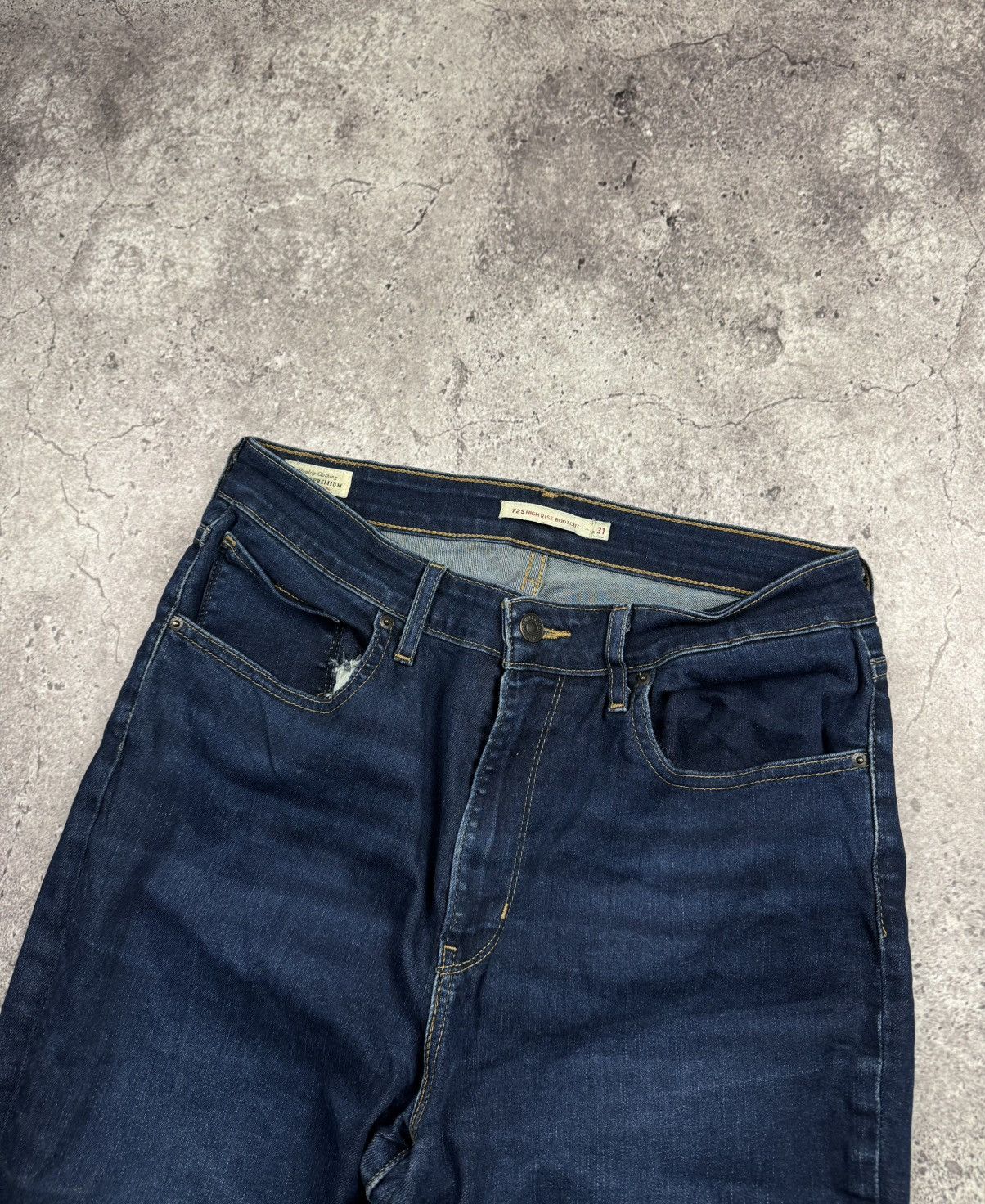 Levi's Vintage Y2K Levis Wide Leg Flared Jeans Denim Japanese Size 31" - 5 Thumbnail