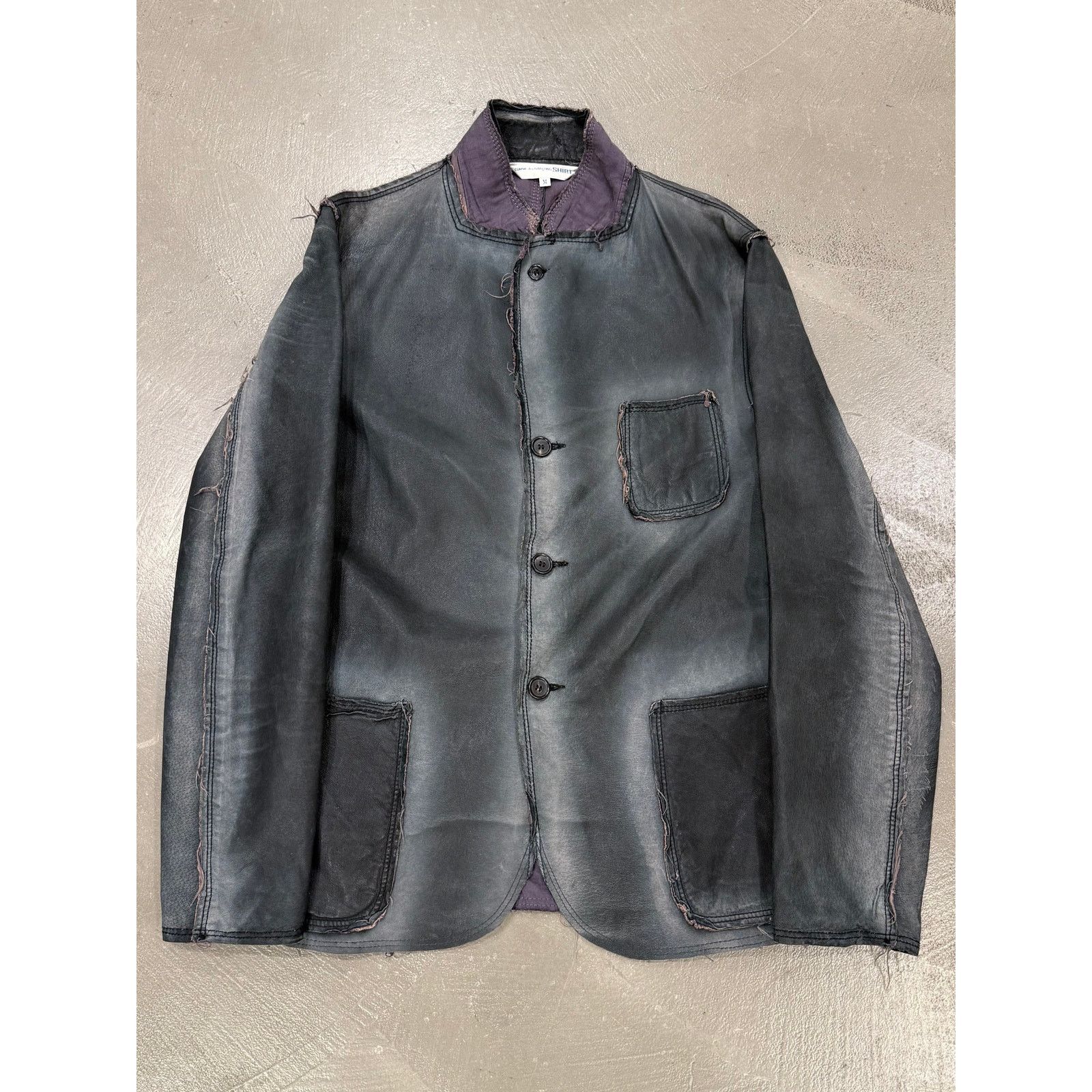 Comme des Garcons 2010s Comme des Garçons pigskin faded leather jacket Size US M / EU 48-50 / 2 - 1 Thumbnail