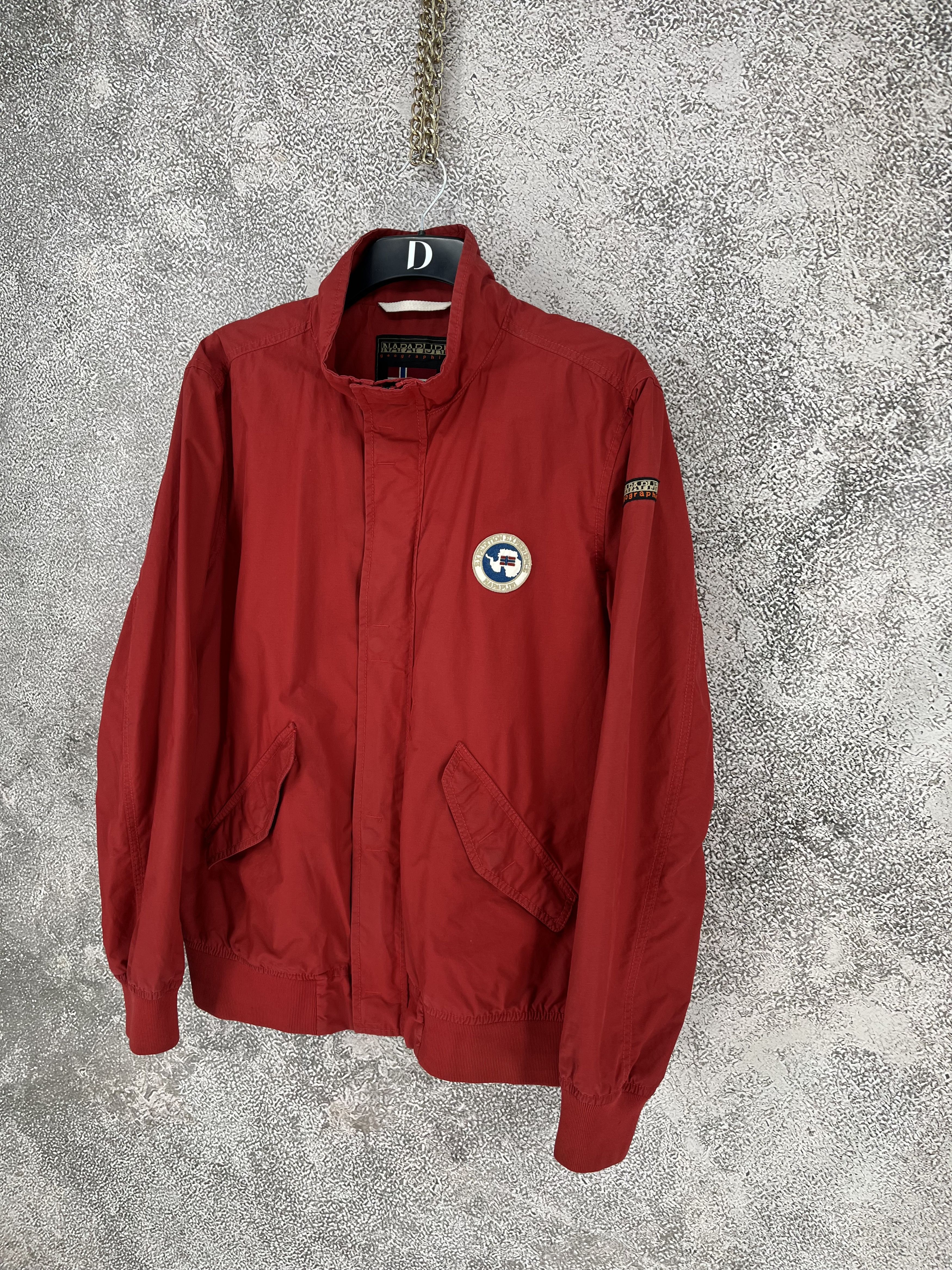 Napapijri Vintage y2k Napapijri Zip Jacket Red size XL Size US XL / EU 56 / 4 - 3 Thumbnail