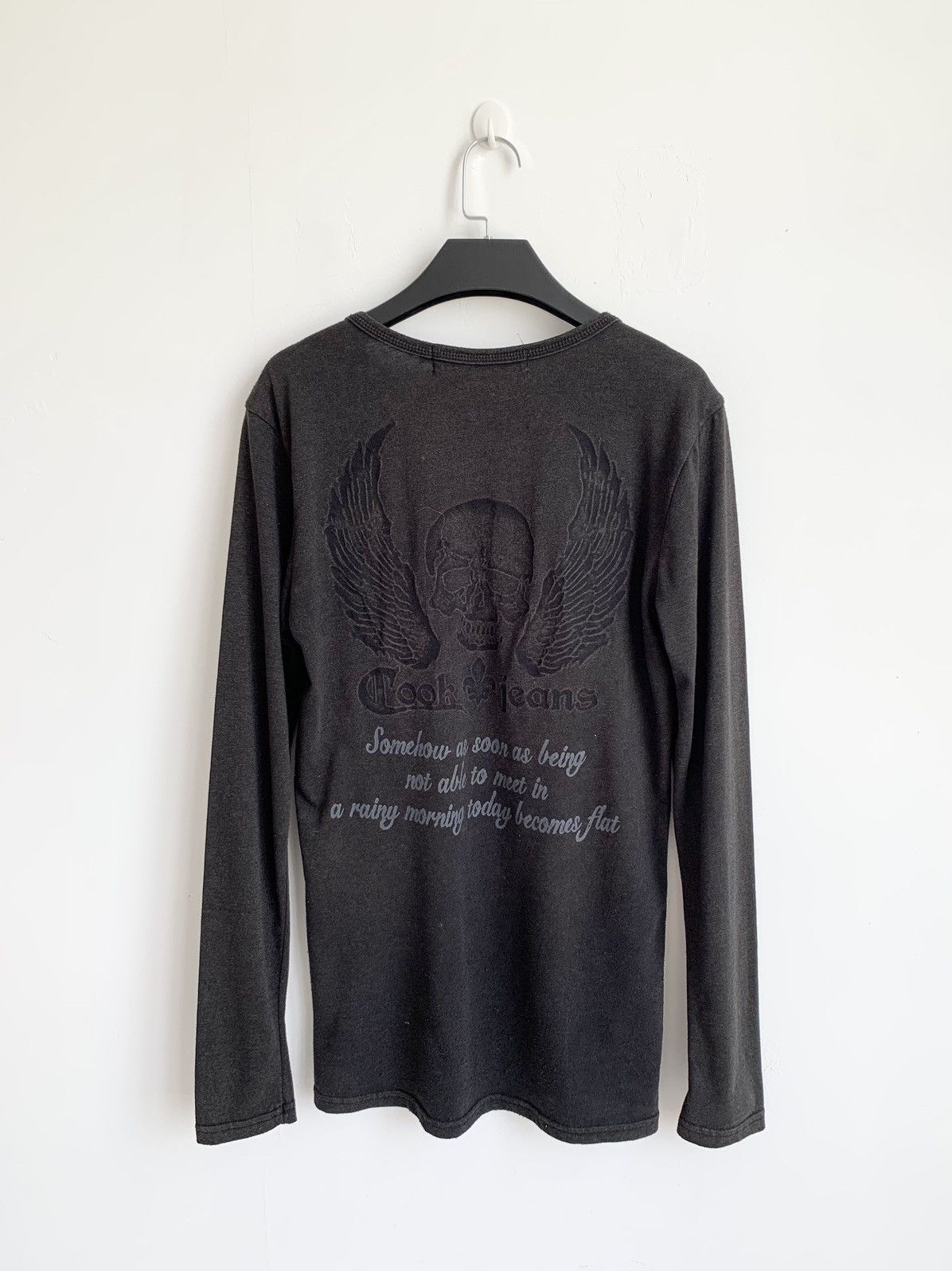 Japanese Brand 2000s Cook Jeans Obelisk Big Skull Long Sleeve Shirt Obelisk Size US S / EU 44-46 / 1 - 1 Thumbnail