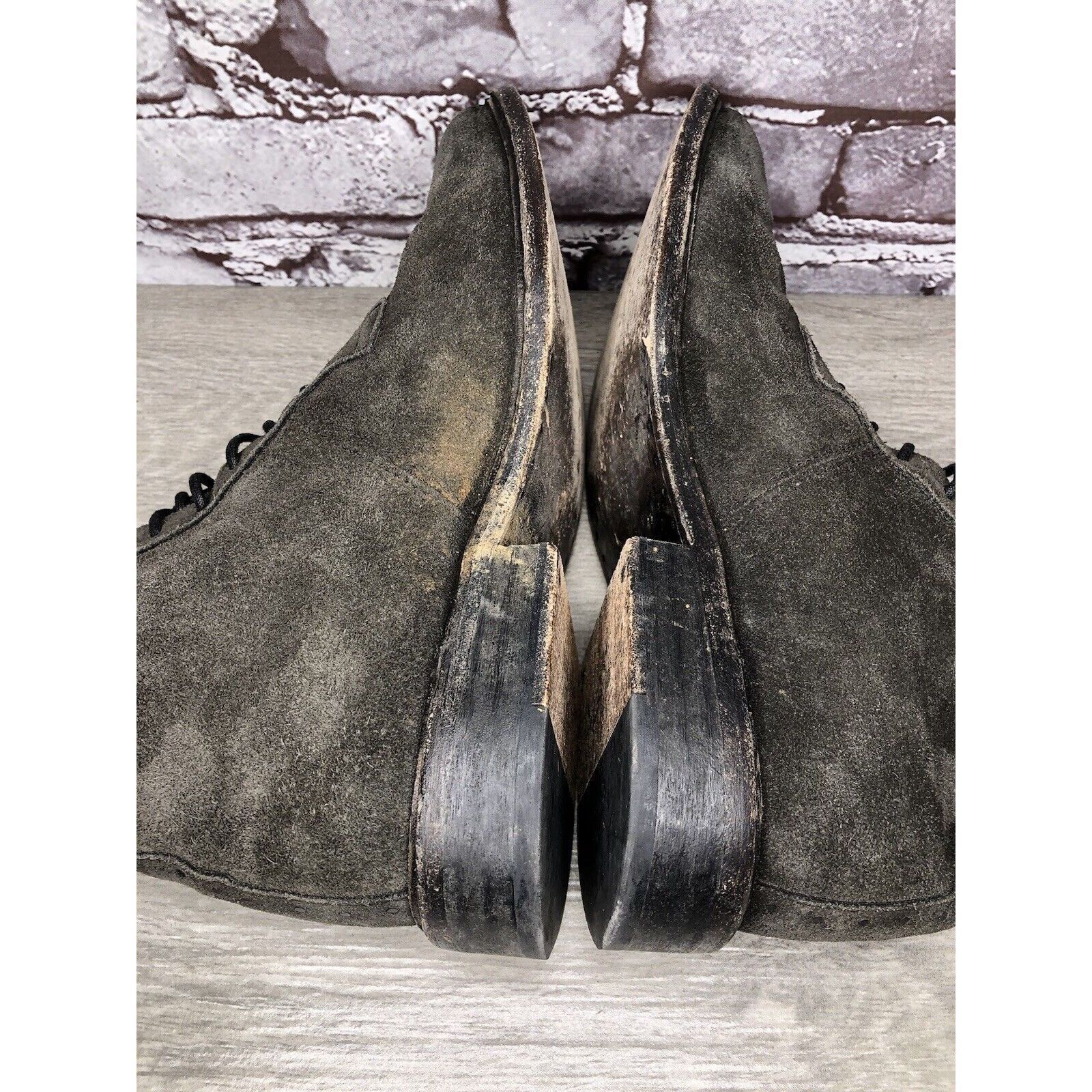 Allsaints All Saints Gray Suede Leather Lace Up Desert Chukka Boots Me Size US 9 / EU 42 - 18 Thumbnail