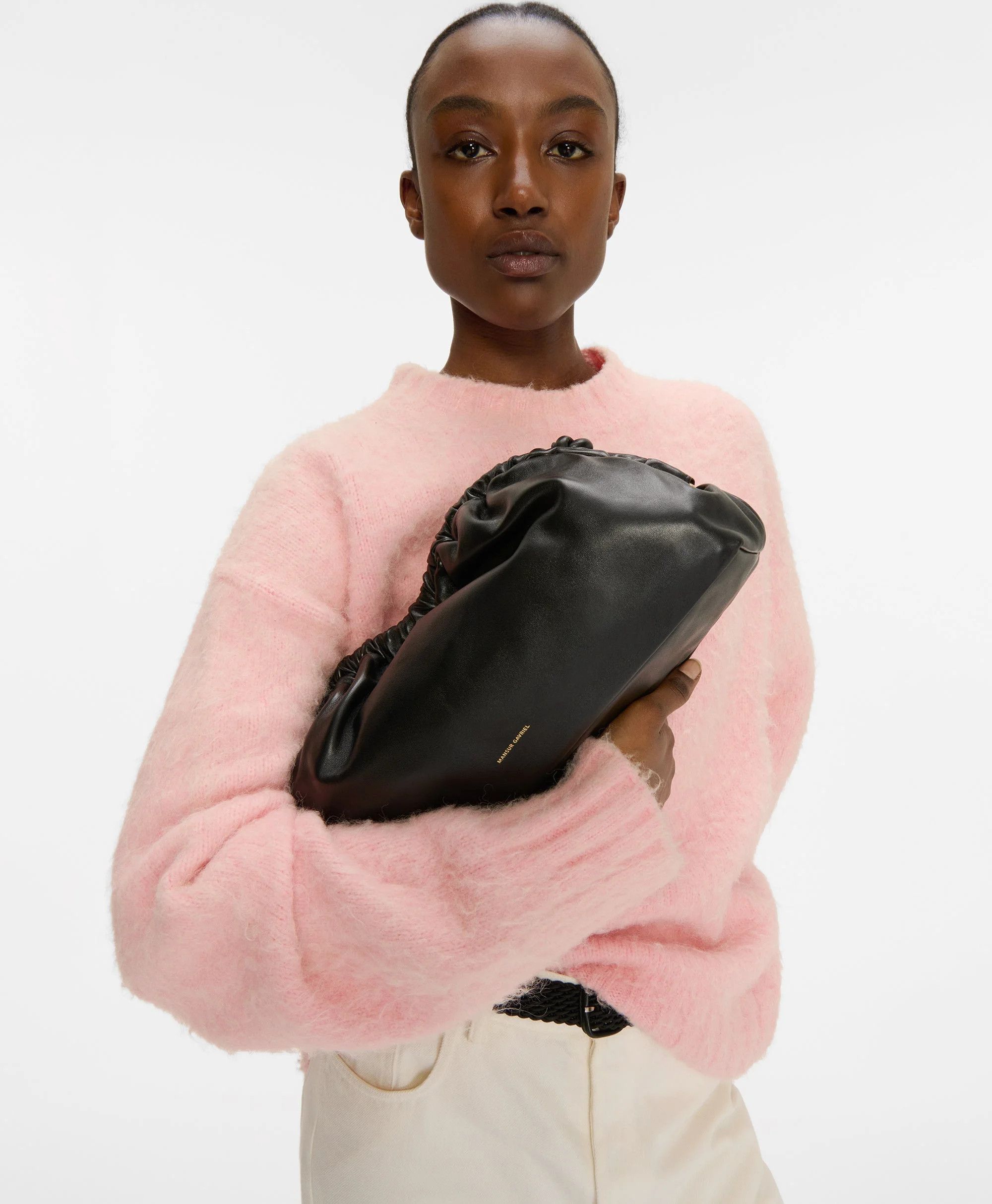 Mansur Gavriel os11x0326 Size: OS / Cloud Clutch in Black Size ONE SIZE - 2 Thumbnail