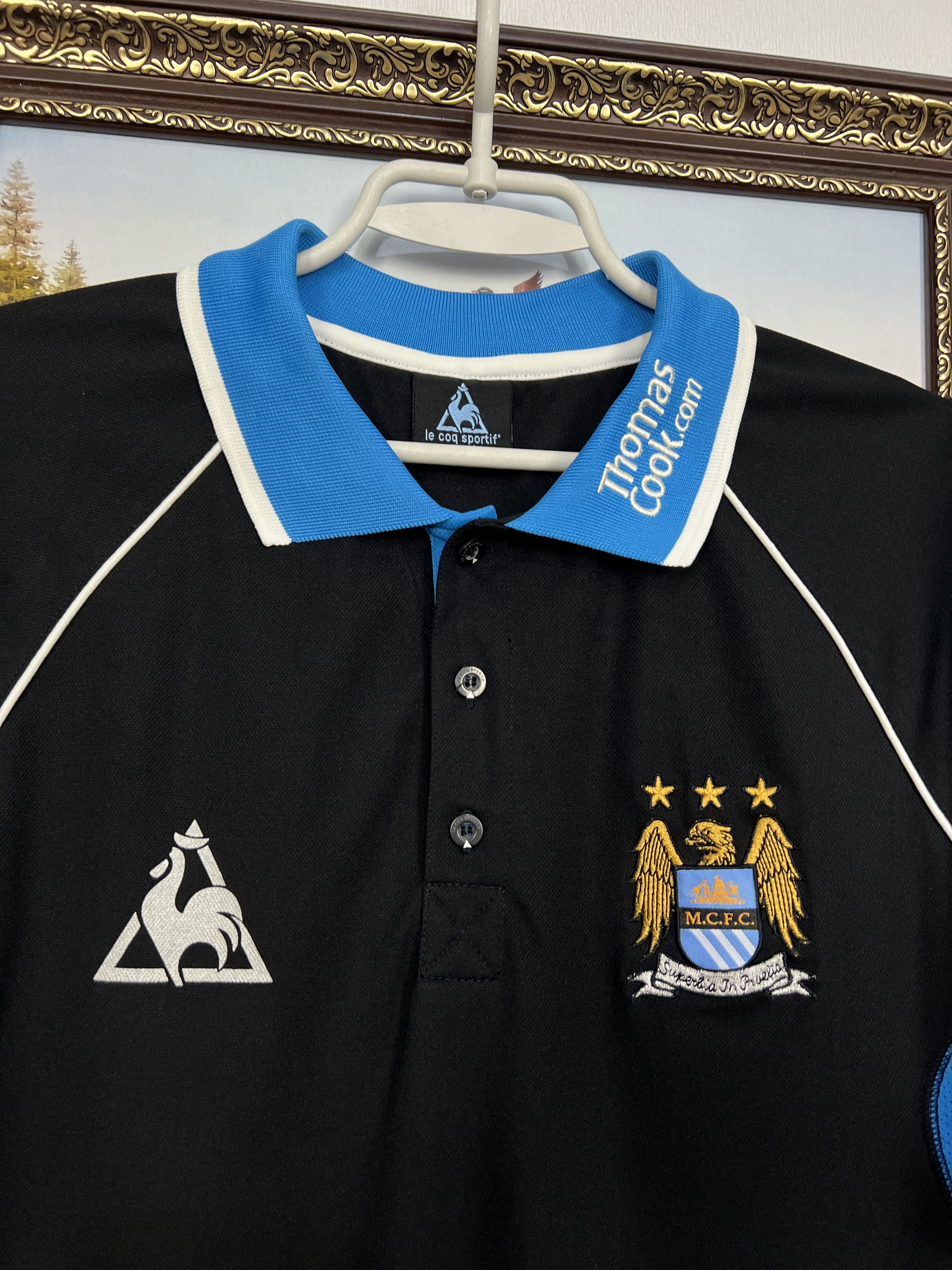 Le Coq Sportif Le Coq Sportif Manchester City Football Polo Shirt Jersey Size US XL / EU 56 / 4 - 3 Thumbnail