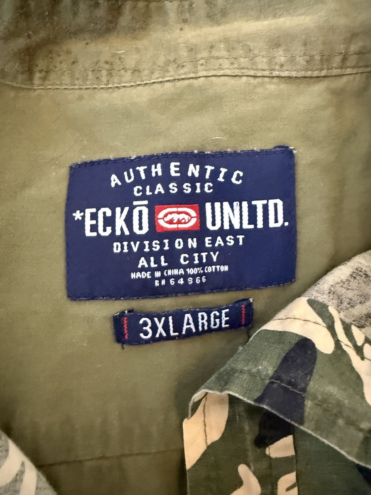 Ecko Unltd. Rare 90s Ecko Untld Camouflage Patches Long sleeve Size US XXL / EU 58 / 5 - 3 Thumbnail