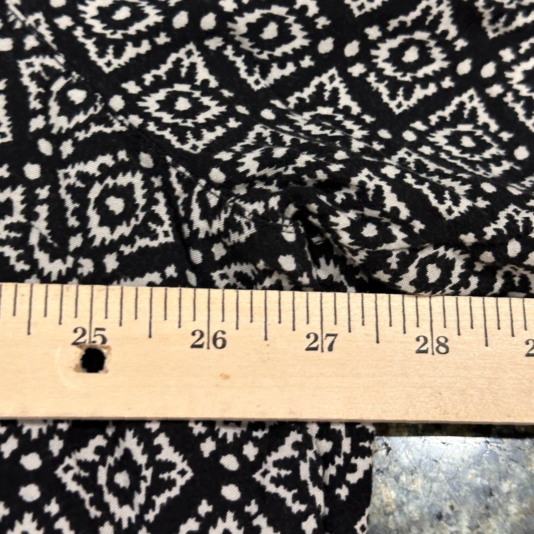 Faded Glory Faded Glory Tunic Top Womens Plus 4X Black White Boho Geometric Print 3/4 Sleeve Size XXL / US 16-18 / IT 52-54 - 6 Thumbnail