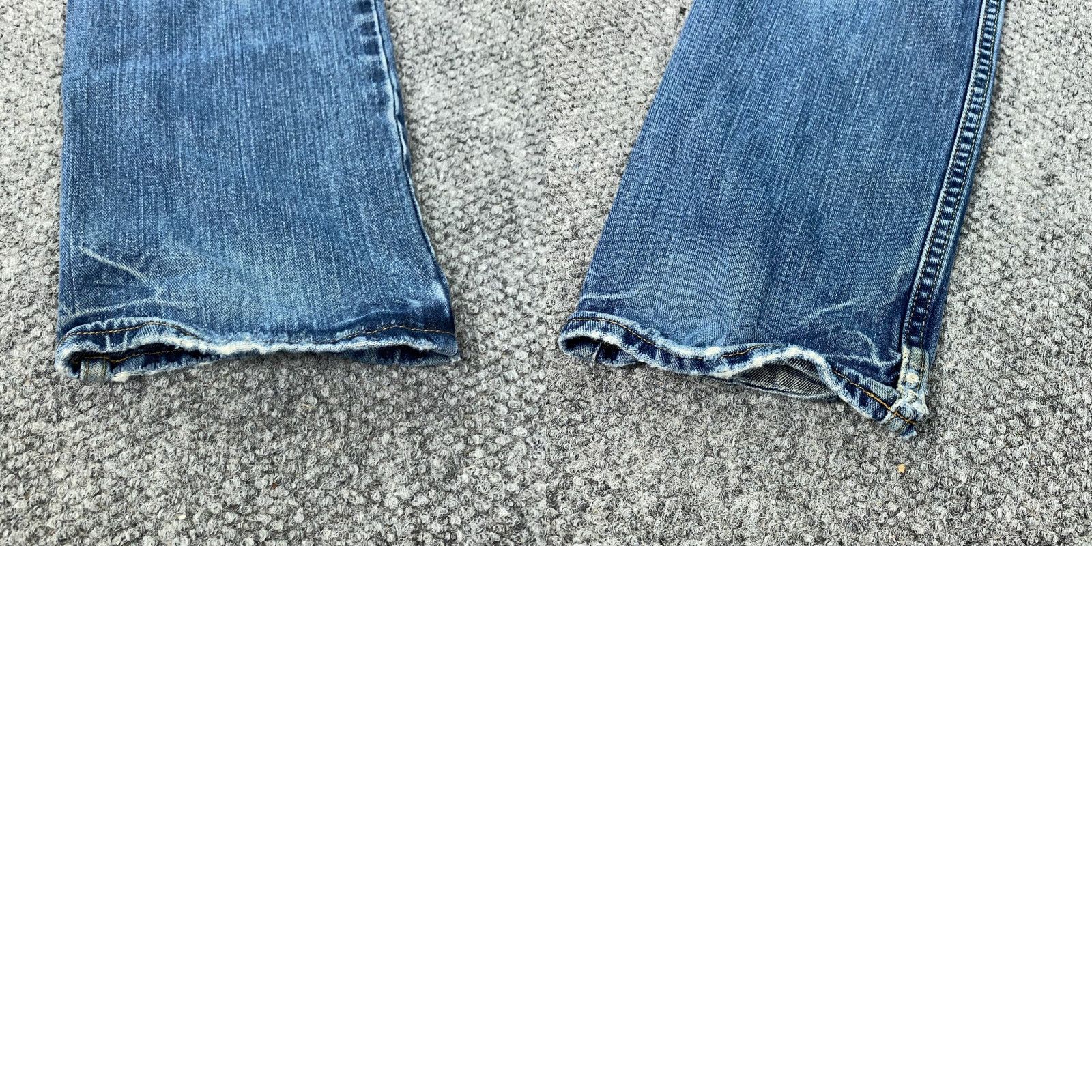 CO VINTAGE Roebucks & Co Jeans Mens 30x30 Blue Slim Straight Faded Distressed Grunge Y2K Size US 31 - 10 Thumbnail