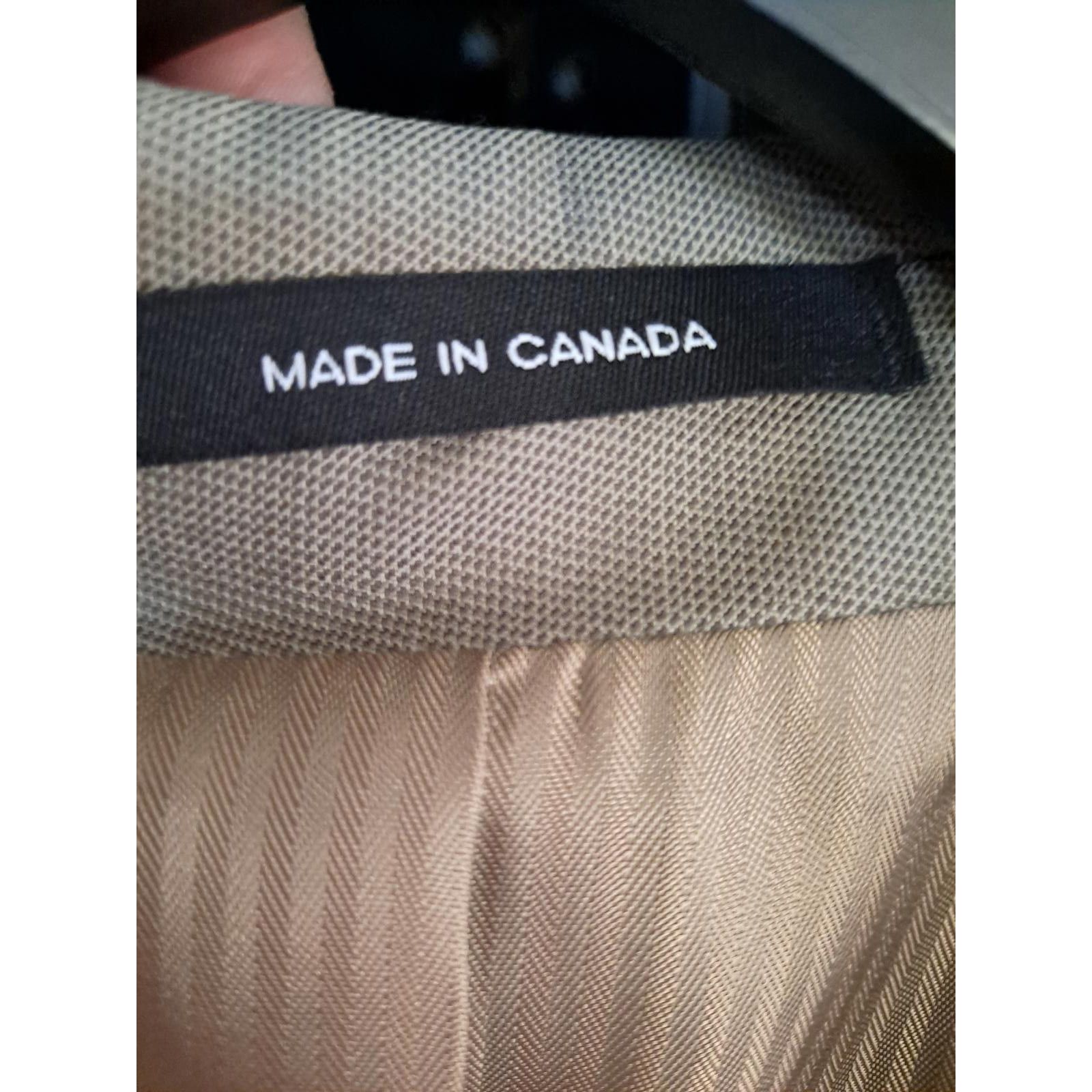 Calvin Klein Calvin Klein Tan 3 Button Blazer 100% Wool Size 44R - 4 Thumbnail