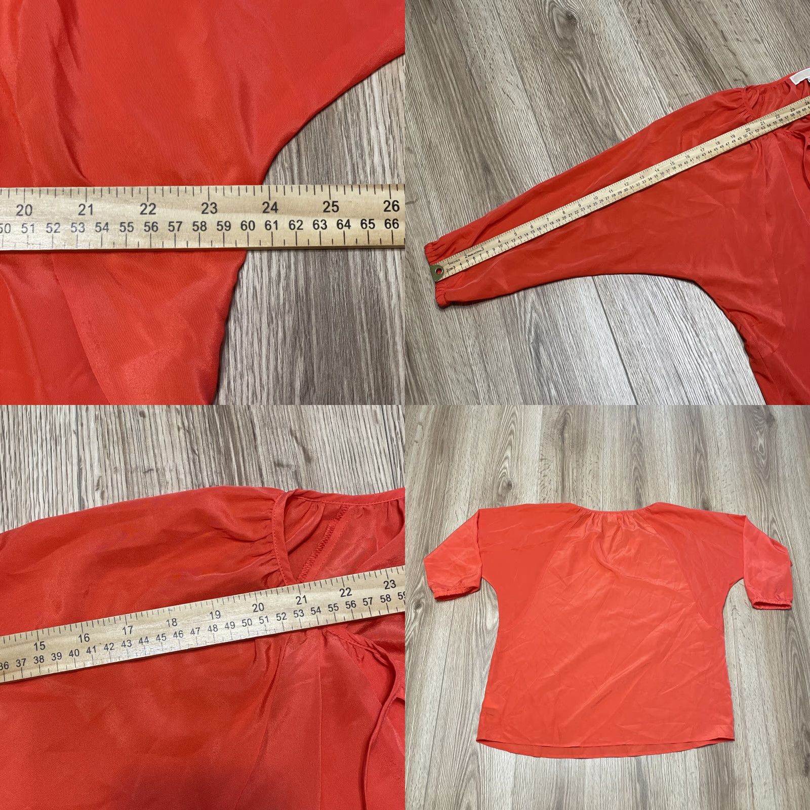 Michael Kors Michael Kors Women's Blouse 3/4 Sleeve Size Small Orange Casual Party Top Size S / US 4 / IT 40 - 8 Thumbnail