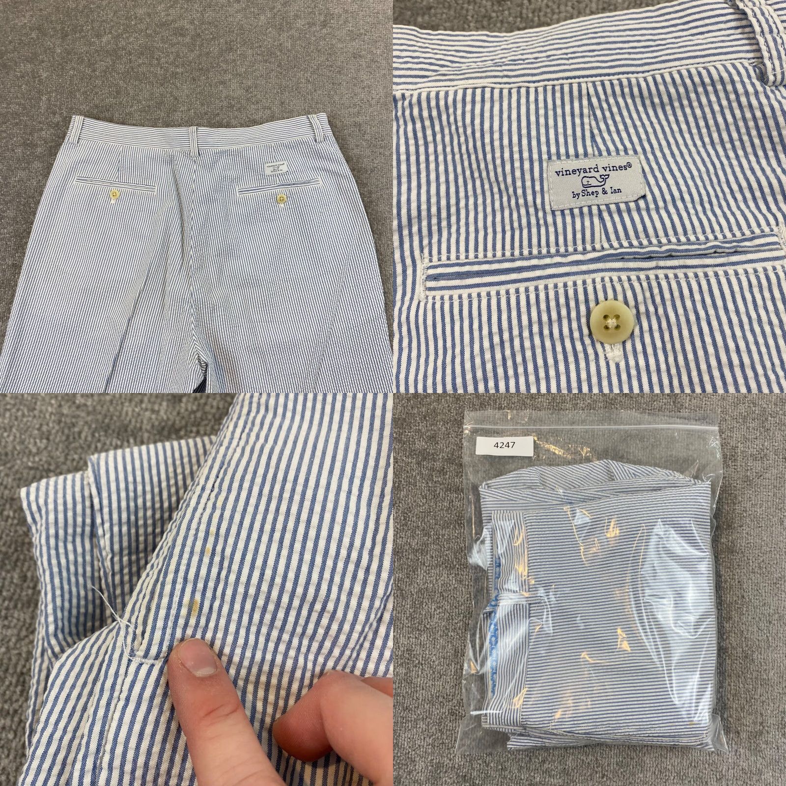 Vintage VINTAGE Vineyard Vines Pants Men 34x30 Khaki Relaxed Leg Striped Cotton Casual Outdoor Size US 34 / EU 50 - 8 Thumbnail