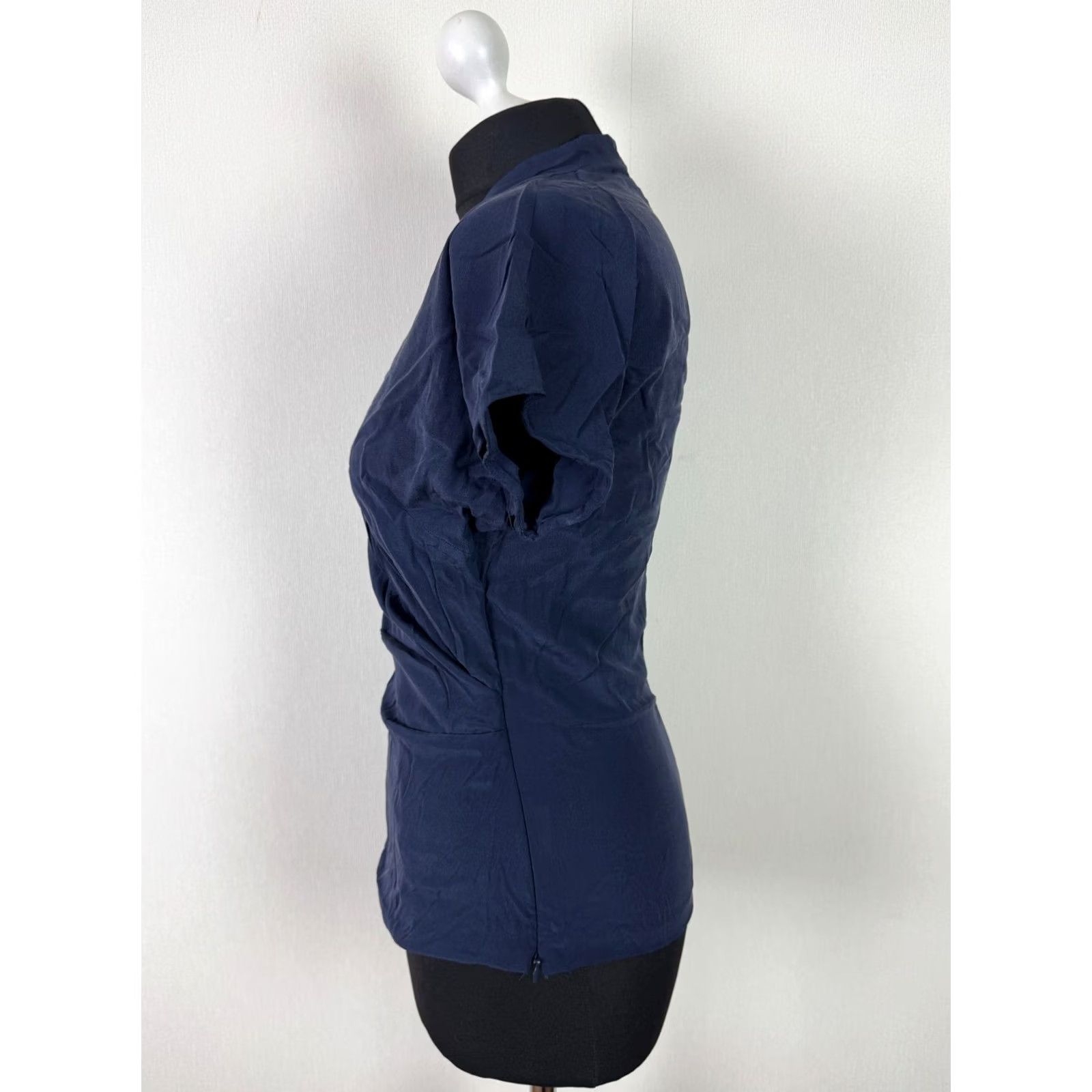 Etro Etro Milano Blouse Silk Wrap Blue V-Neck 42 Womens Shirt Top Size M / US 6-8 / IT 42-44 - 3 Thumbnail