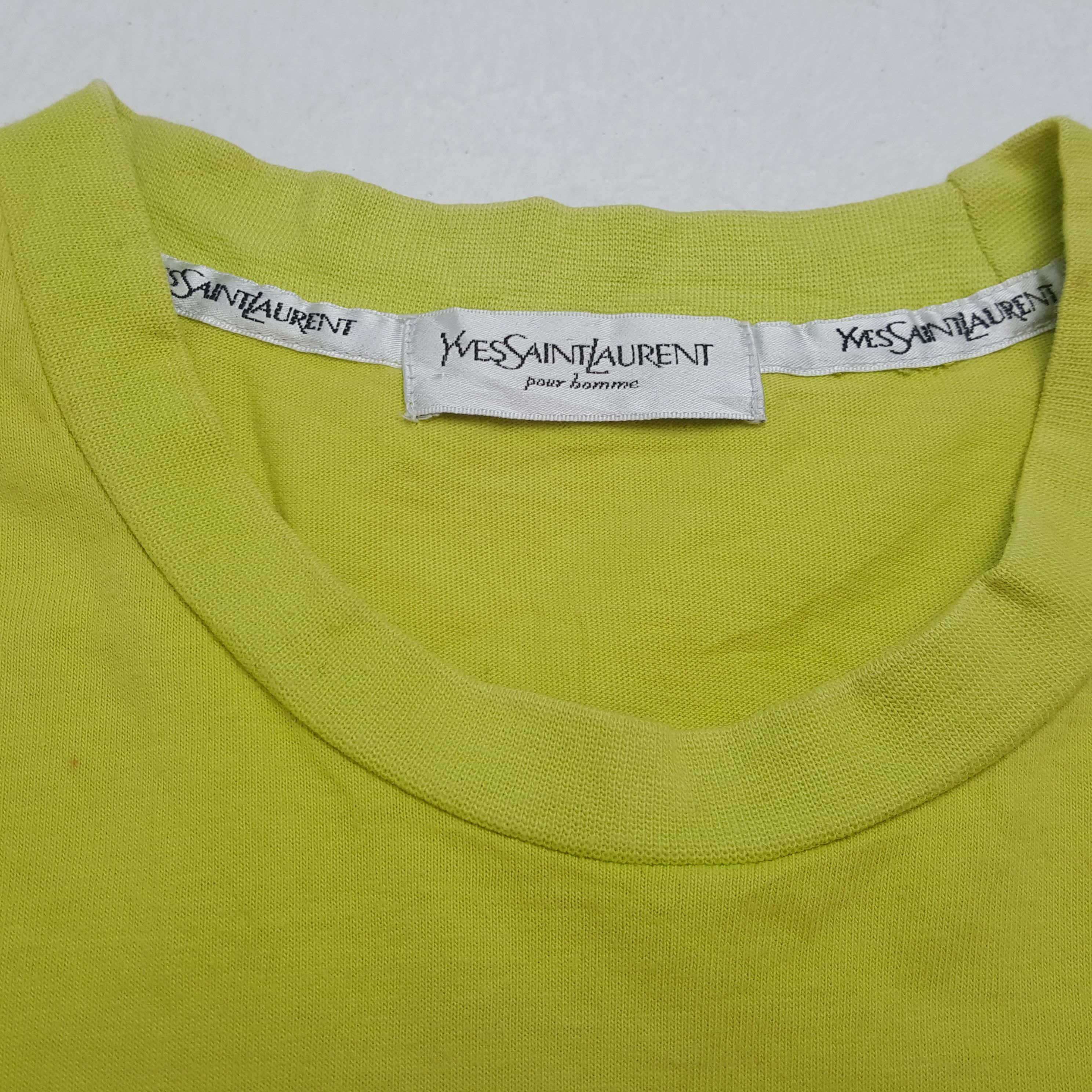 Yves Saint Laurent YVES SAINT LAURENT Spellout Design Tshirt Size US M / EU 48-50 / 2 - 6 Thumbnail