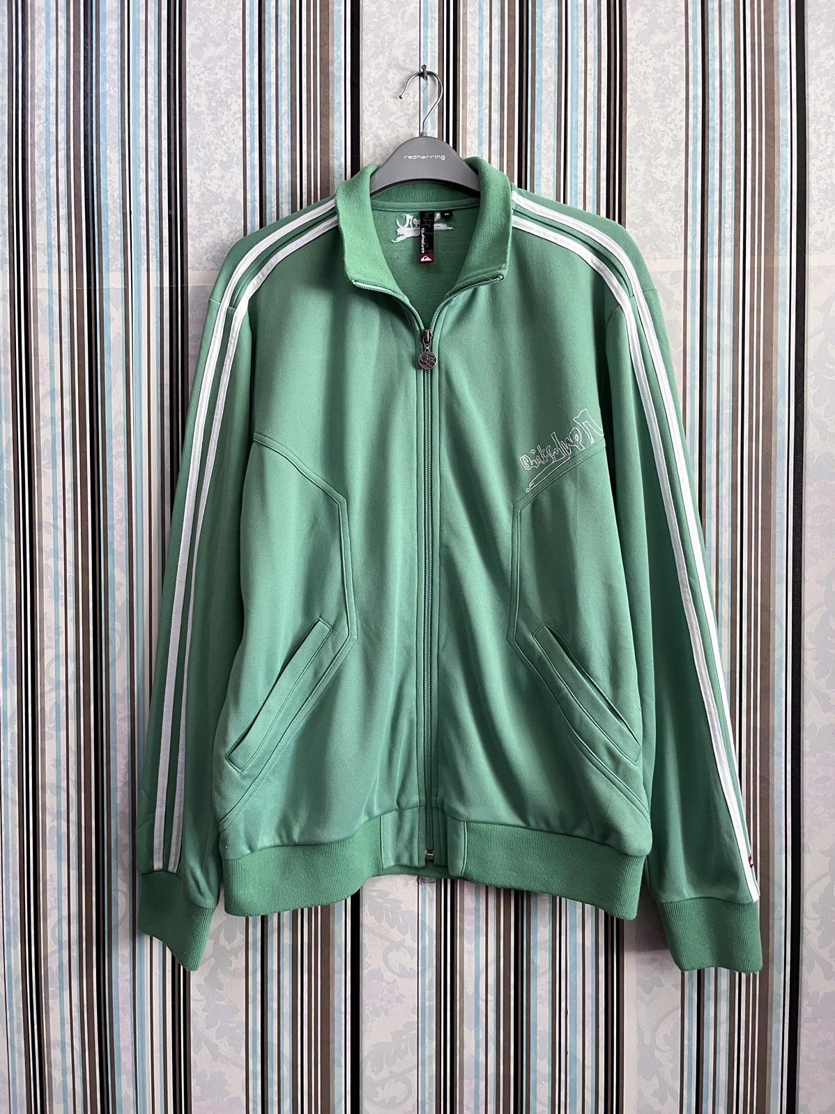 Quiksilver tech raglan zipped embroidered #E5 Size US M / EU 48-50 / 2 - 2 Thumbnail