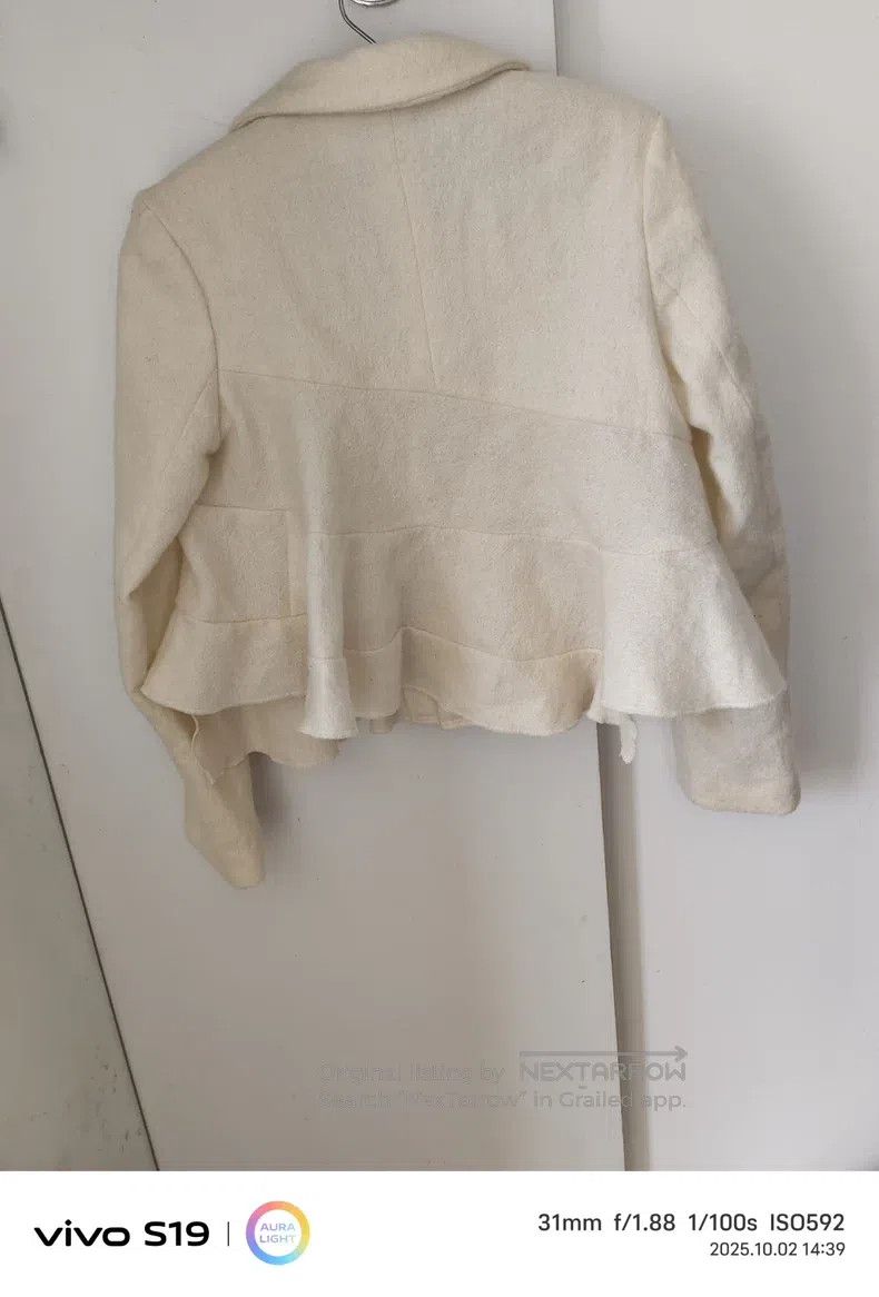 Comme des Garcons Comme Des Garcons Napped wool ruffle short blazer Size XS / US 0-2 / IT 36-38 - 2 Thumbnail