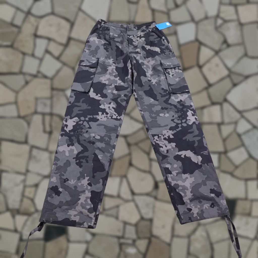 Adidas Adidas Pants Mens Small Gray Camo Cargo Ripstop Utility Joggers Drawstring NEW Size US 29 - 1 Thumbnail
