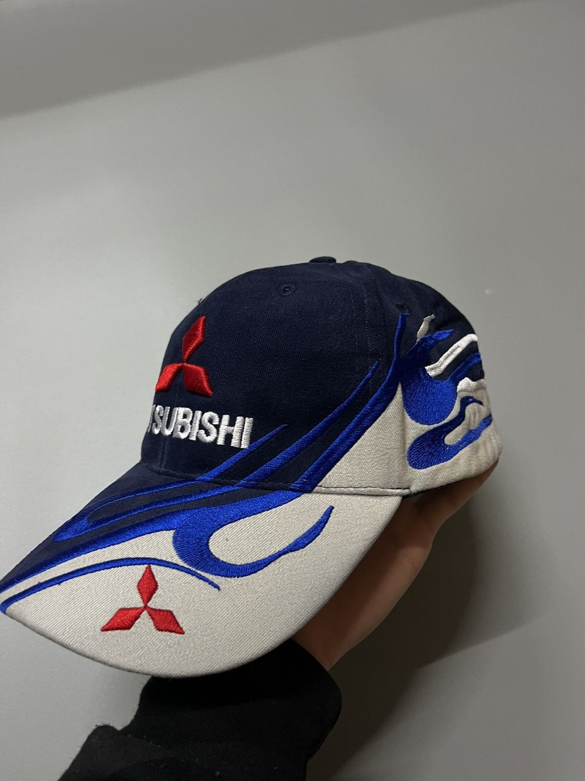 Japanese Brand × Vintage Mitsubishi Vintage Japan Style Y2K Drill Cap With Fire Size ONE SIZE - 1 Thumbnail