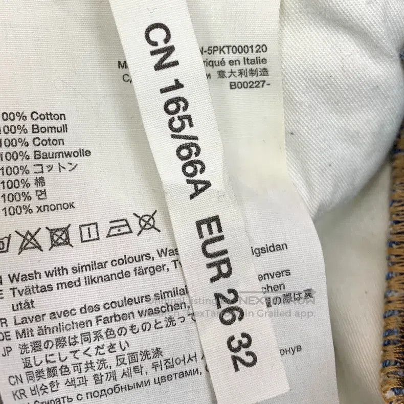Acne Studios Acne Studios Blue Letter Graffiti Printed Cotton Casual De Size US 26 / EU 42 - 8 Thumbnail
