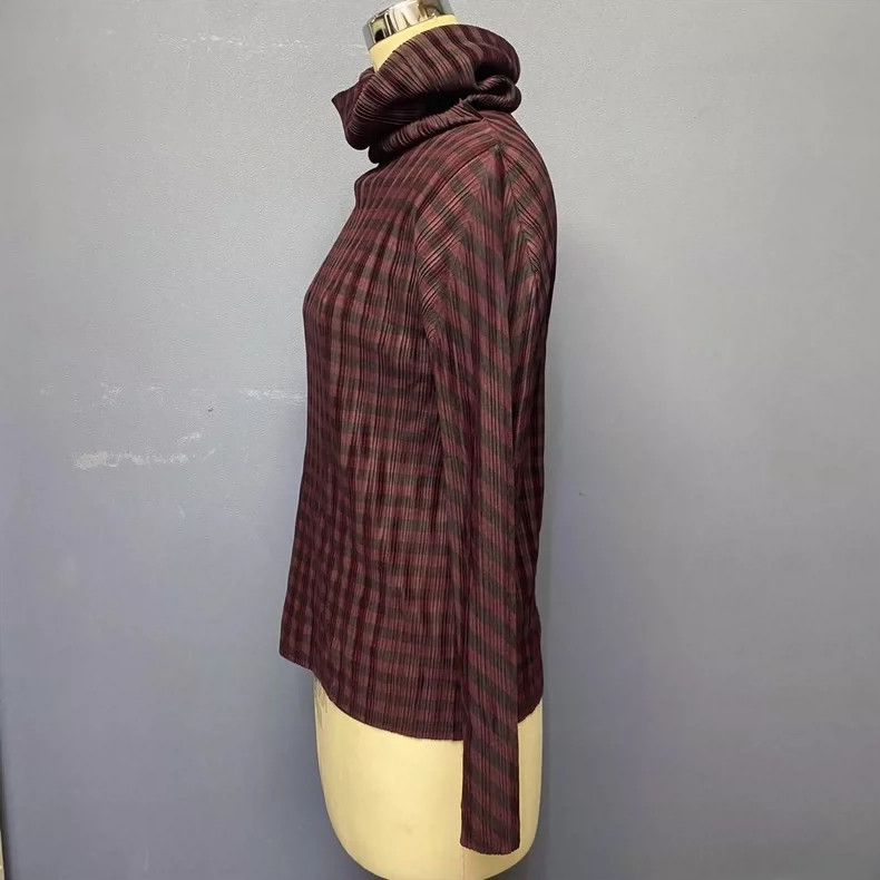 Issey Miyake issey miyake Checkered high-neck top 2505-Nextarrow Size M / US 6-8 / IT 42-44 - 2 Thumbnail