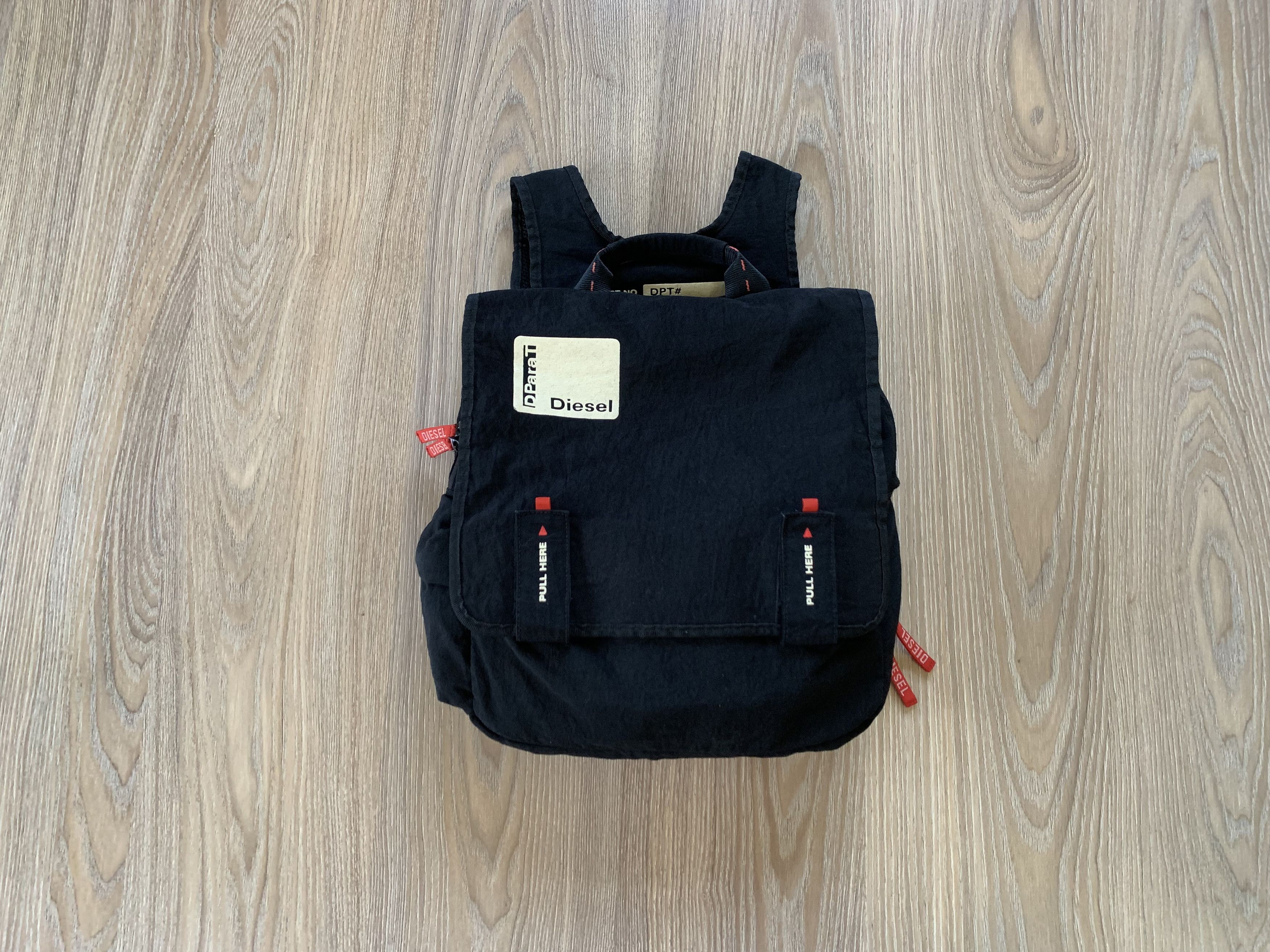 Diesel Diesel Mens Vintage Rare Cotton Black Backpack Archival Size ONE SIZE - 1 Thumbnail